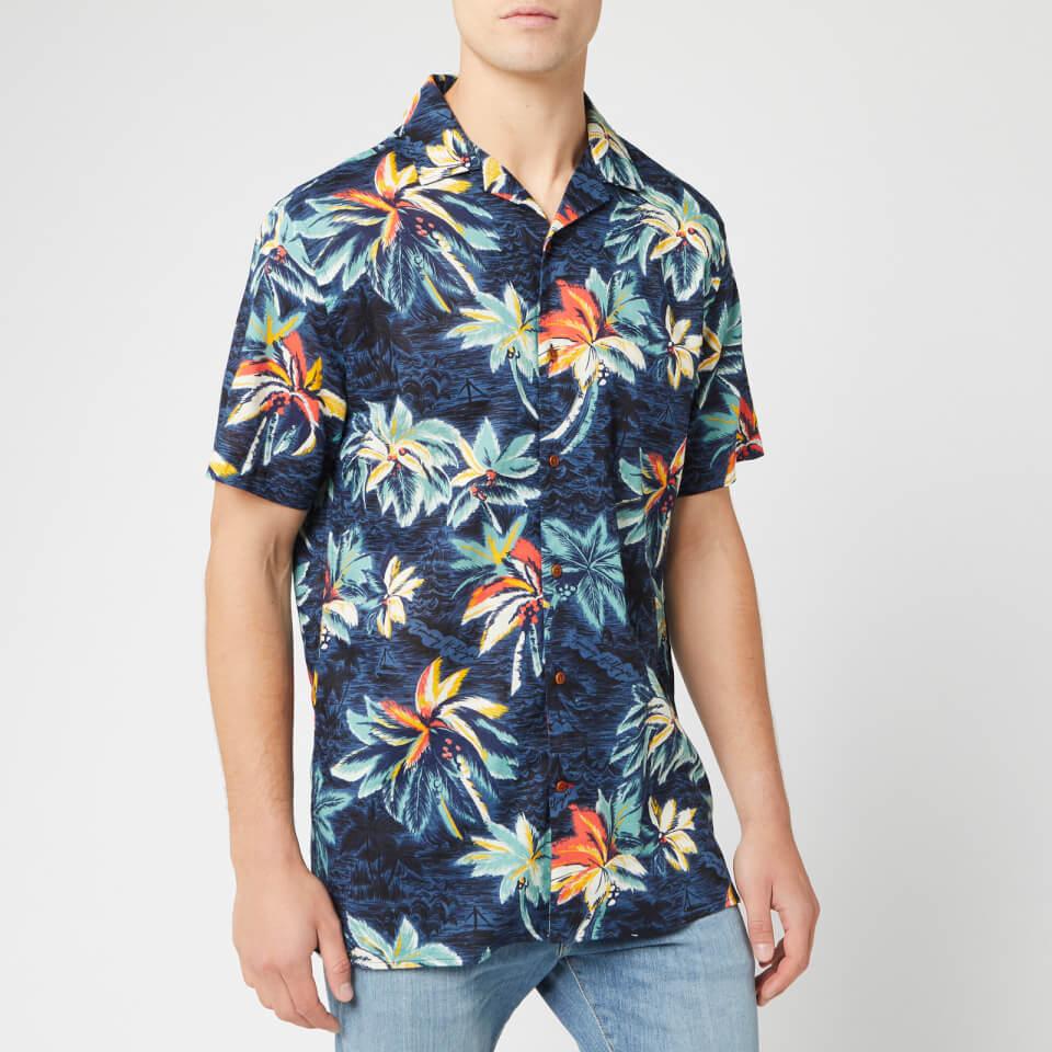 Tommy Hilfiger Hawaiian Print Shirt in Black for Men | Lyst Canada