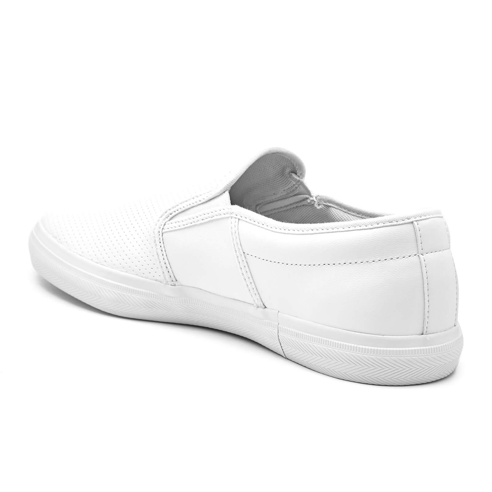 Lacoste Gazon Bl 1 Leather Slip-on Trainers in White for Men | Lyst