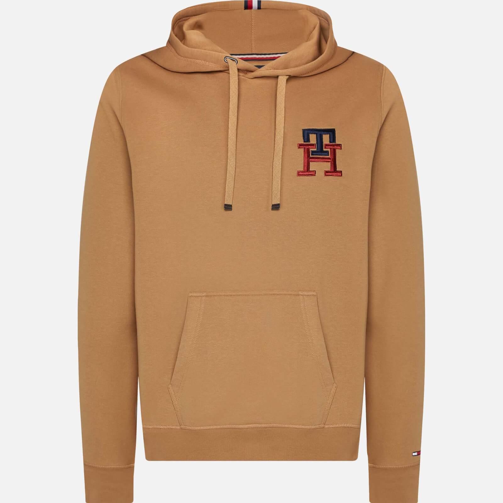 Tommy Hilfiger Cotton-blend Essential Hoodie in Brown for Men | Lyst