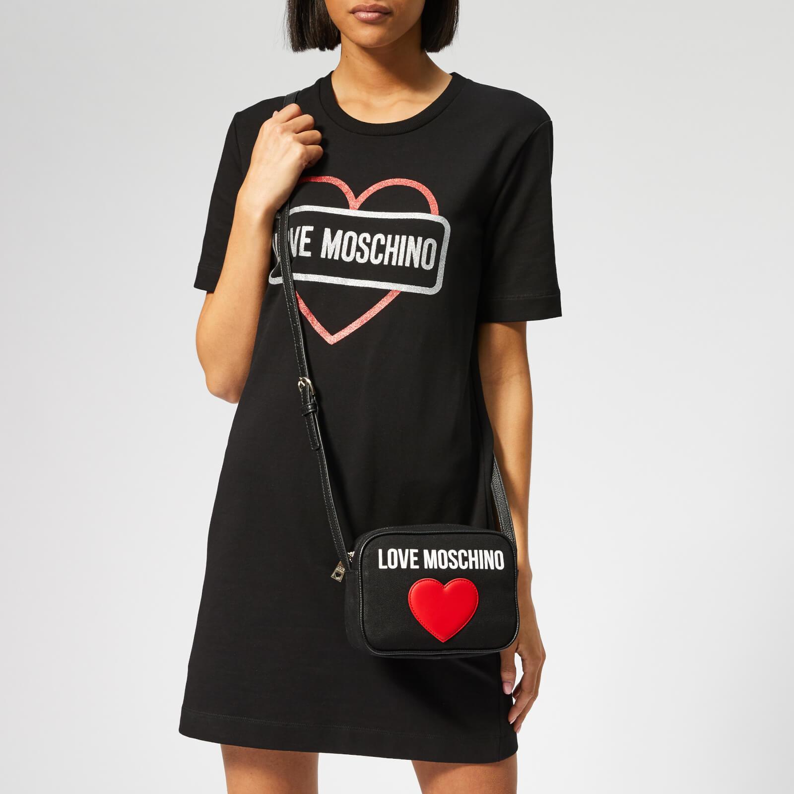 love moschino canvas cross body bag