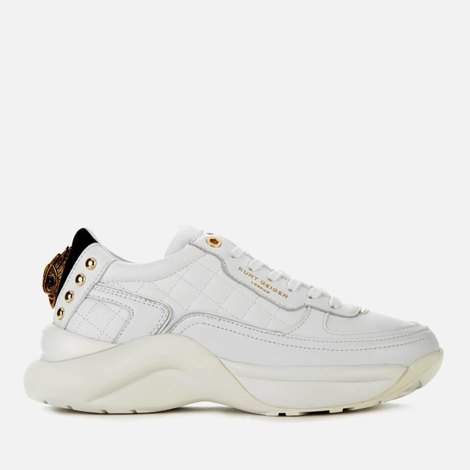 leather chunky trainers