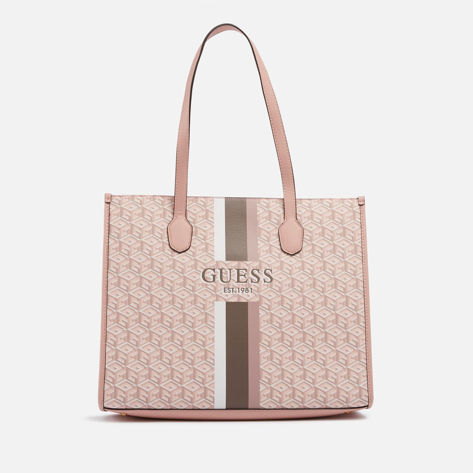 Guess Silvana Faux Leather Girlfriend Tote Bag in Pink | Lyst