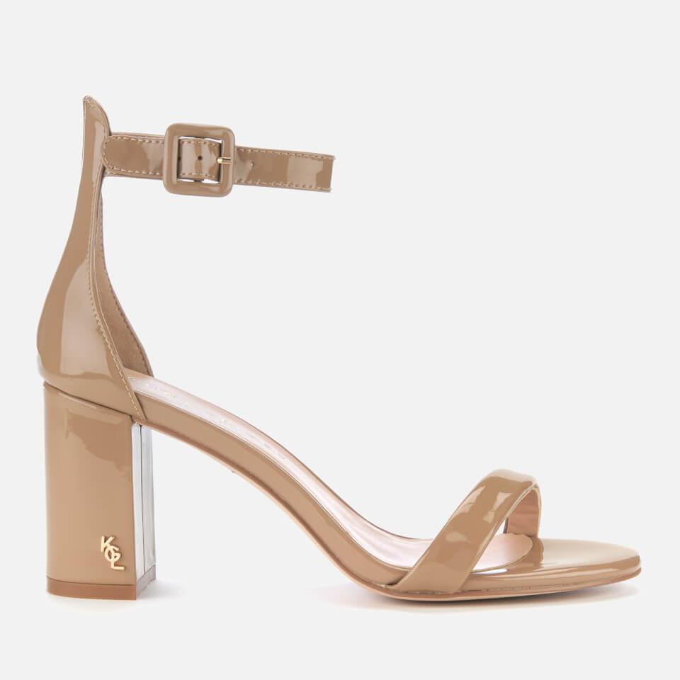 nude sandals block heel