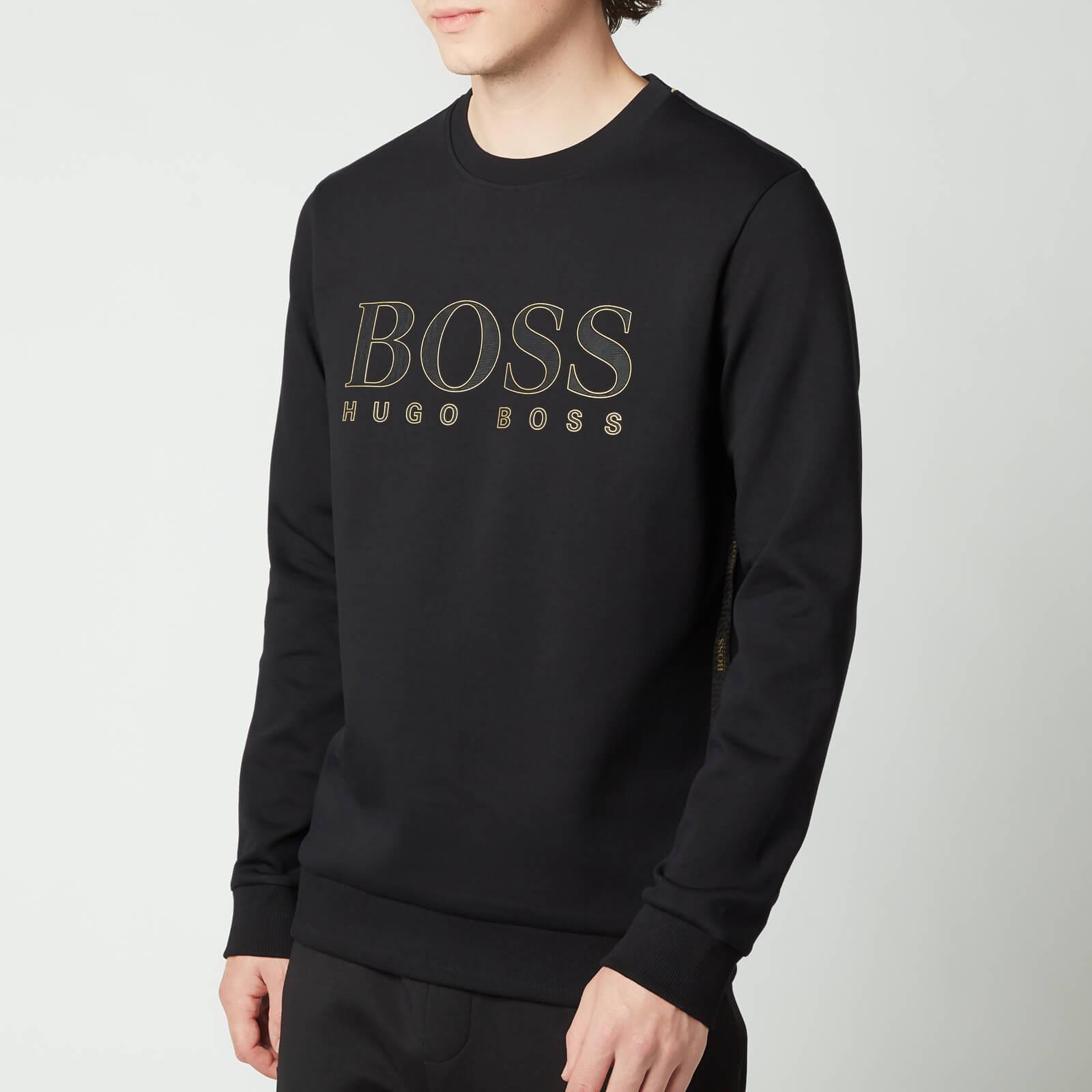 BOSS by HUGO BOSS Cotton Boss Athleisure Salbo Iconic Sweatshirt in Black  for Men - Lyst