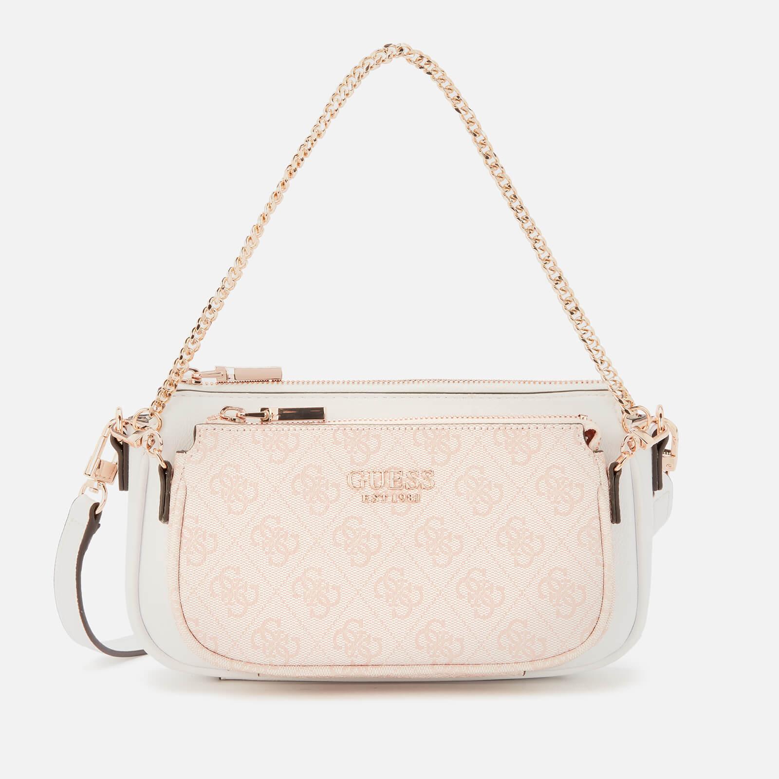 Guess Mika Mini Double Pouch Cross Body Bag in Pink | Lyst