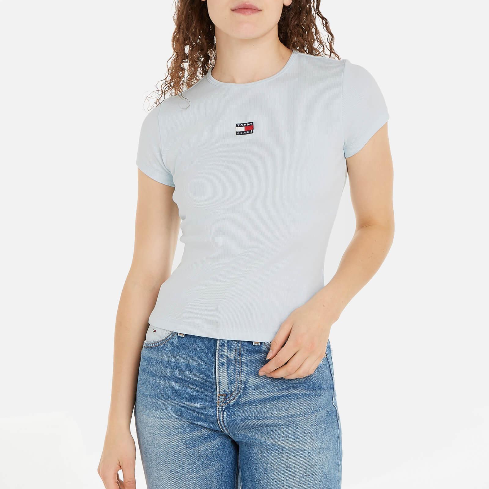 udvide Slibende Lave Tommy Hilfiger Small Badge Ribbed Stretch-cotton Baby T-shirt in Blue | Lyst