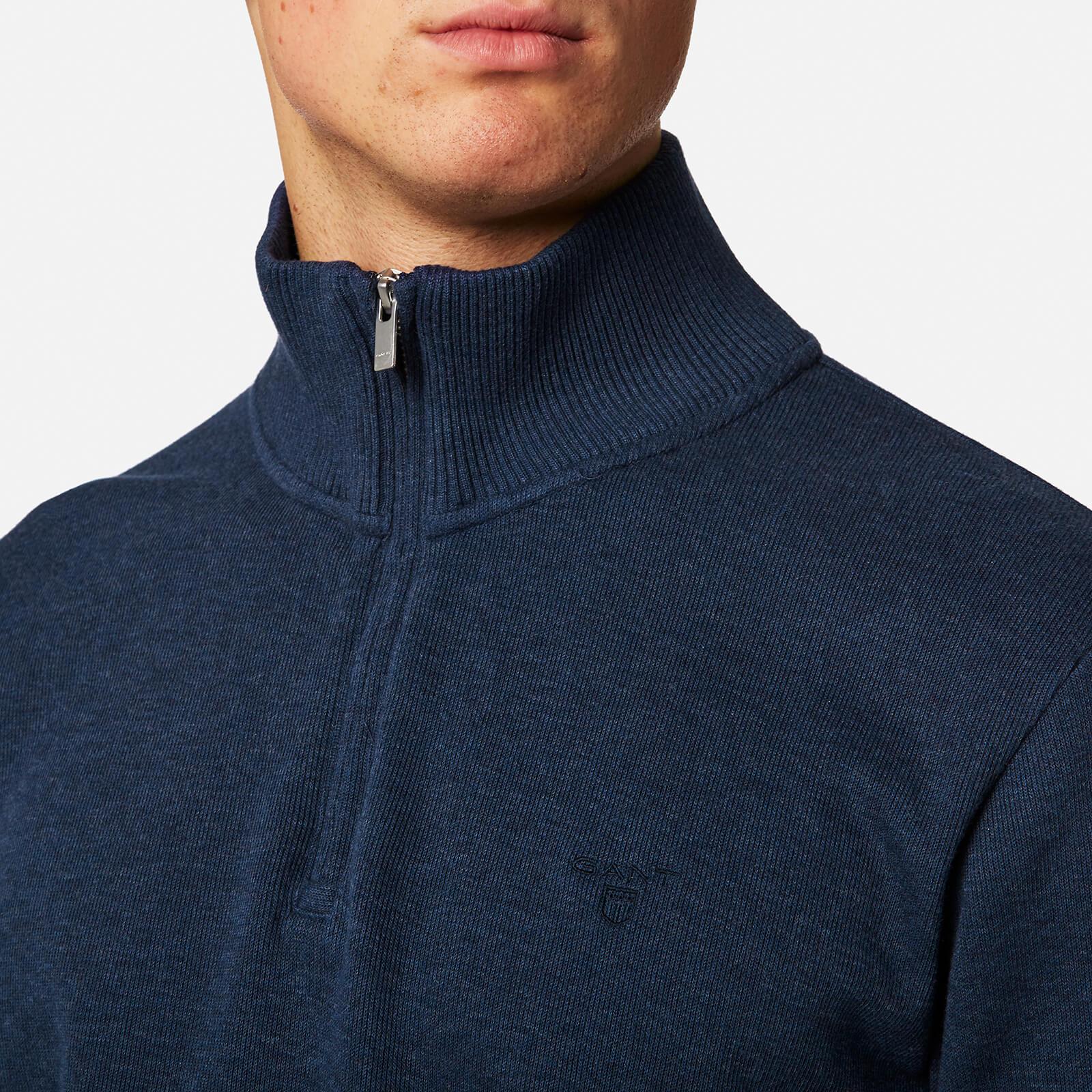 gant sacker rib half zip sweater