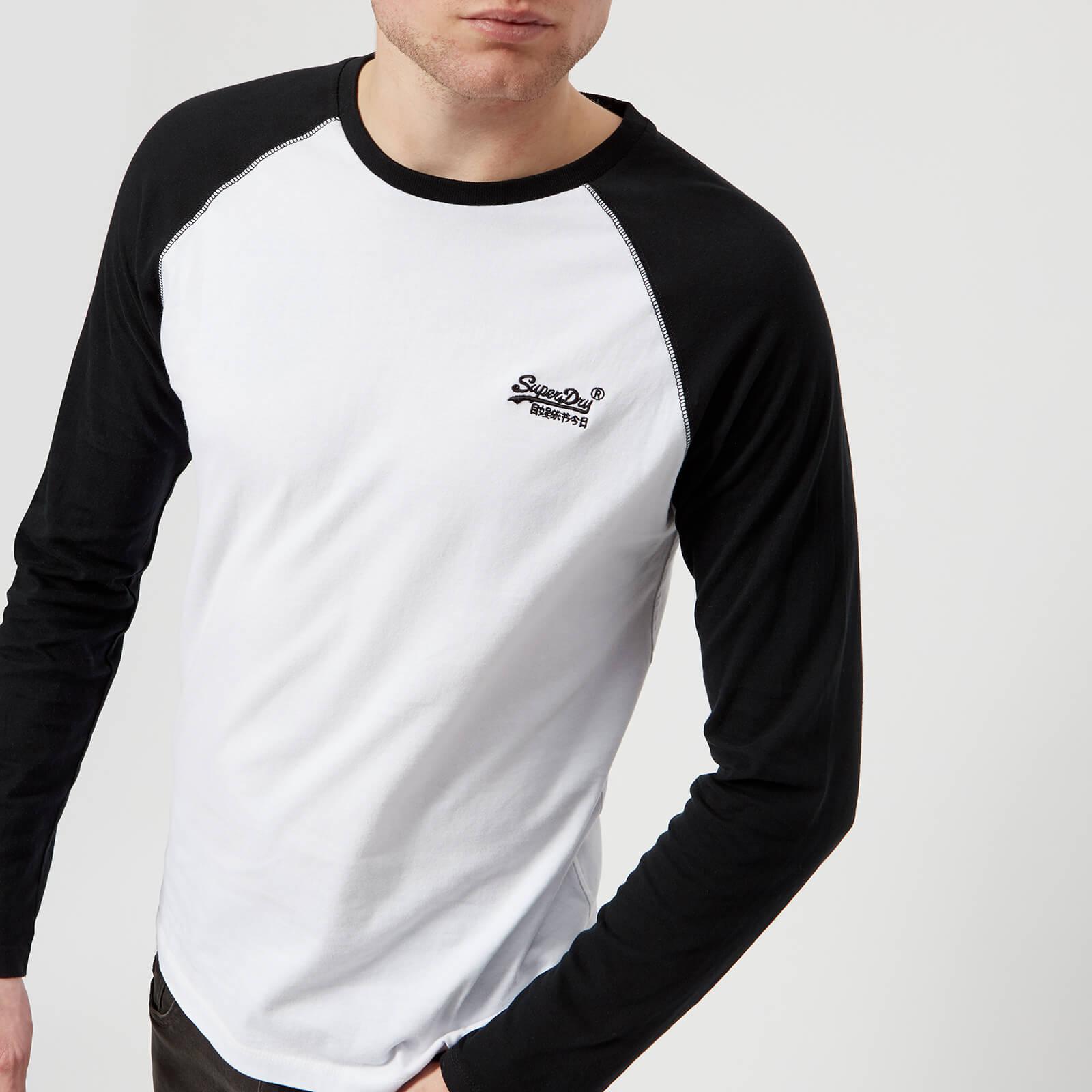 Superdry Orange Label Baseball Long Sleeve T-shirt in Black for Men - Lyst