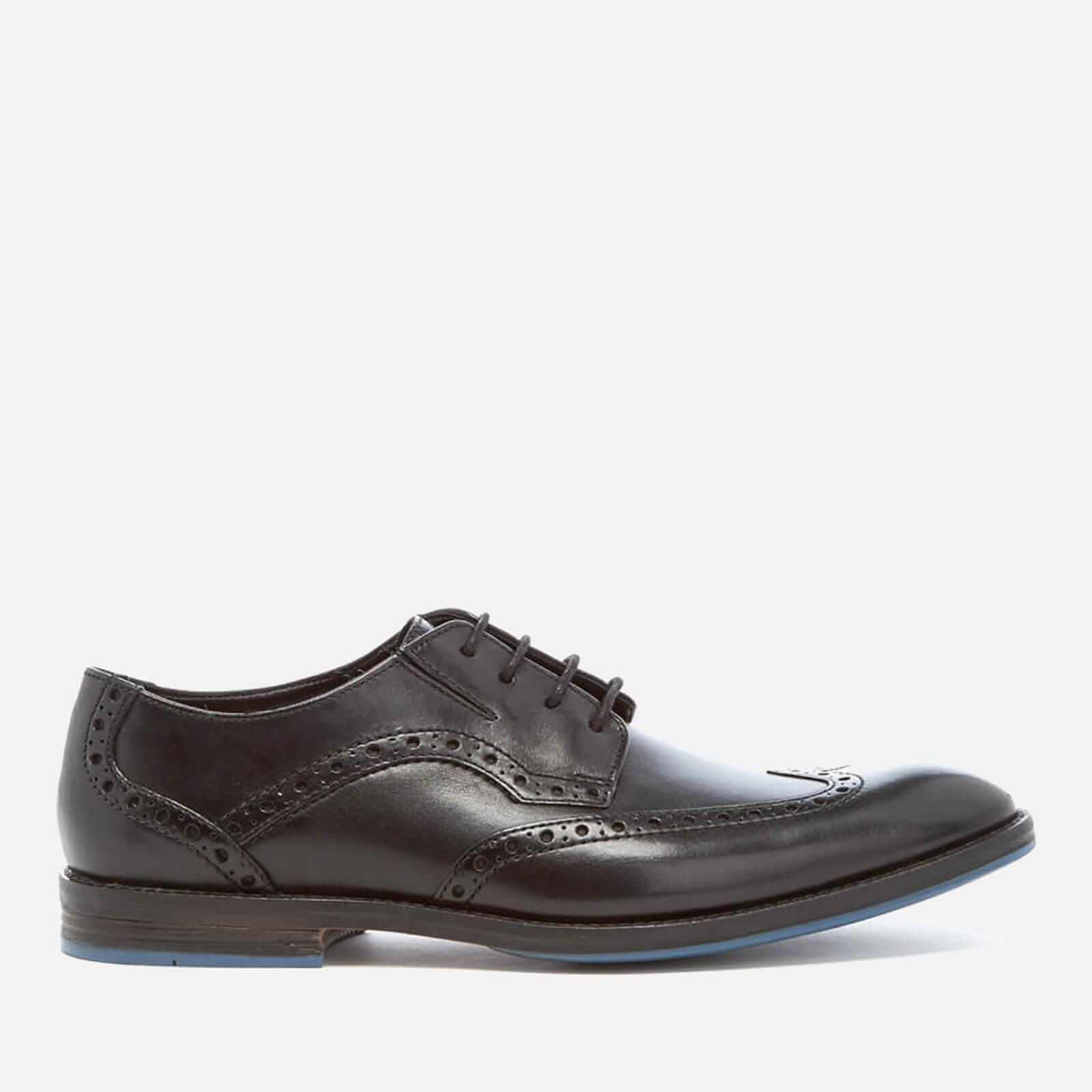 Clarks Prangley Limit Leather Brogues in Black for Men - Lyst