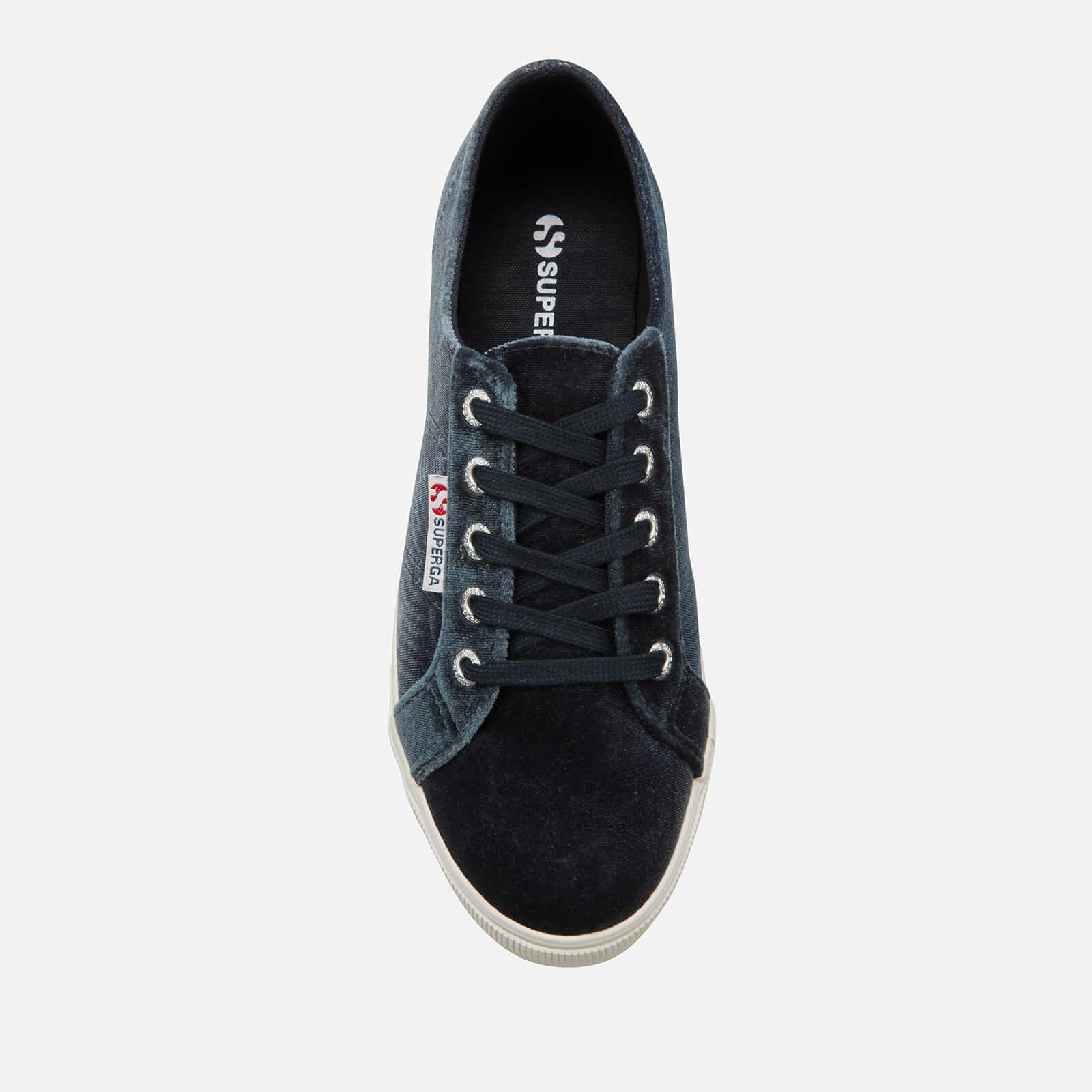 superga velvet flatforms