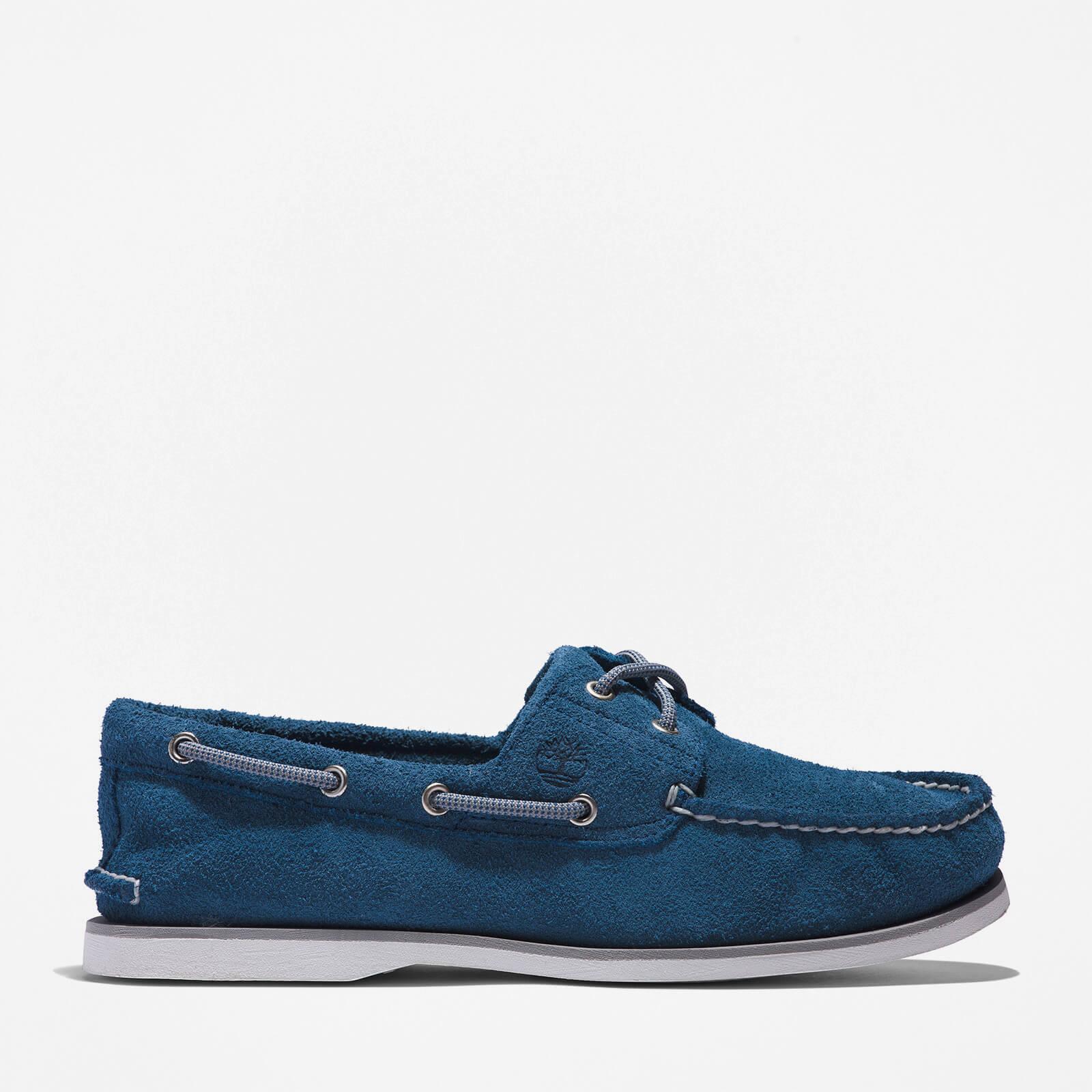 Timberland Classic 2-eye Suede Boat Shoes in Blue for Men | Lyst