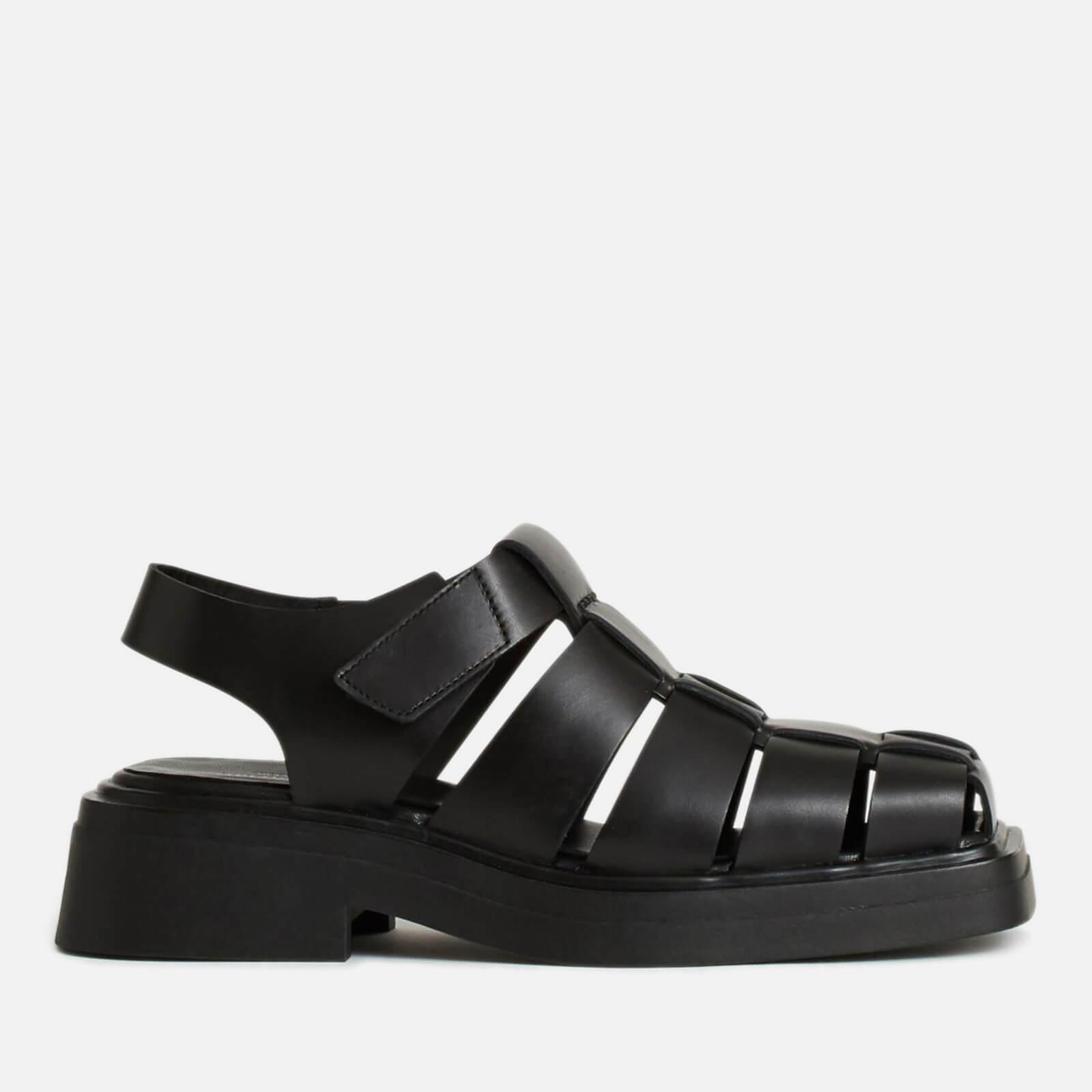 Vagabond Shoemakers Eyra Leather Fisherman Sandals in Black | Lyst