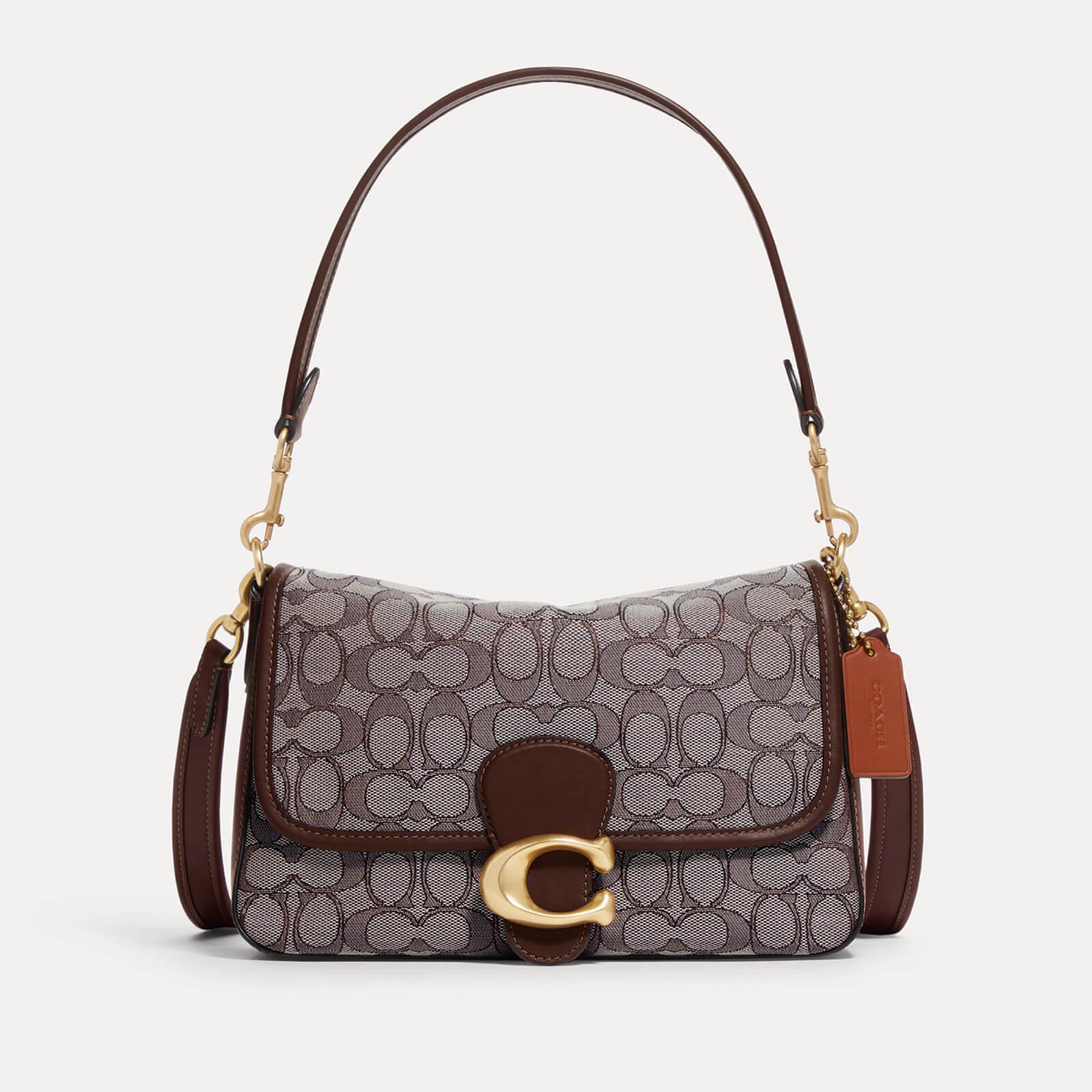 COACH Signature Soft Tabby Jacquard Shoulder Bag in Brown | Lyst