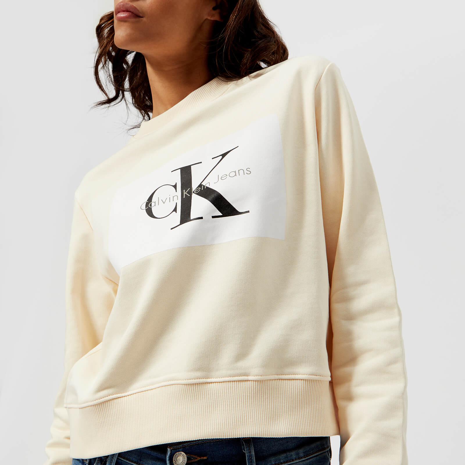 Cream Calvin Klein Sweatshirt Italy, SAVE 49% 