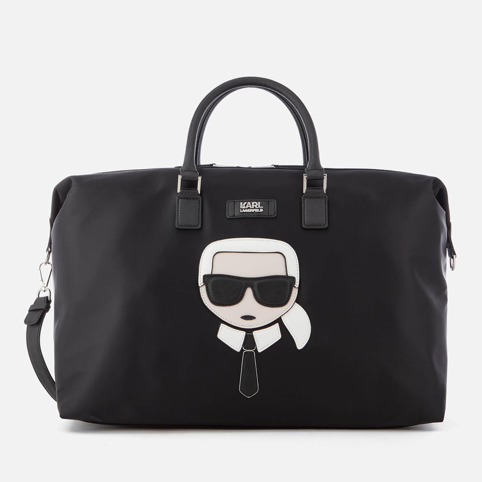 Womens Bags Duffel bags and weekend bags Karl Lagerfeld Synthetic K/ikonik Weekender Bag in Black 