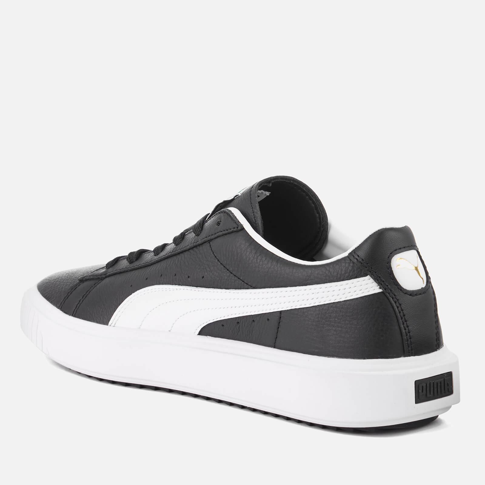 PUMA Men's Breaker Leather Trainers in Black for Men - Lyst