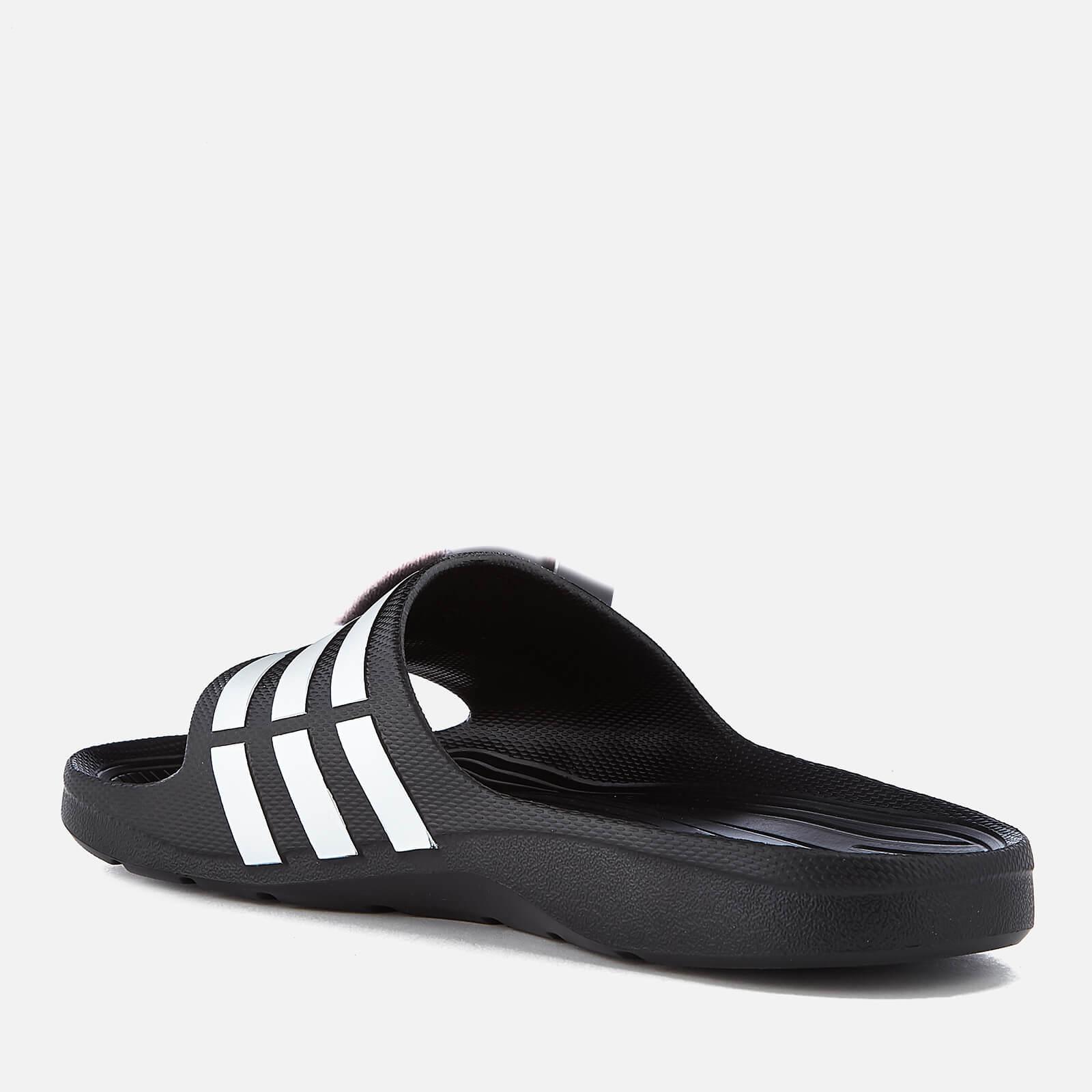  adidas  Swim Duramo  Slide Sandals  in Black Lyst