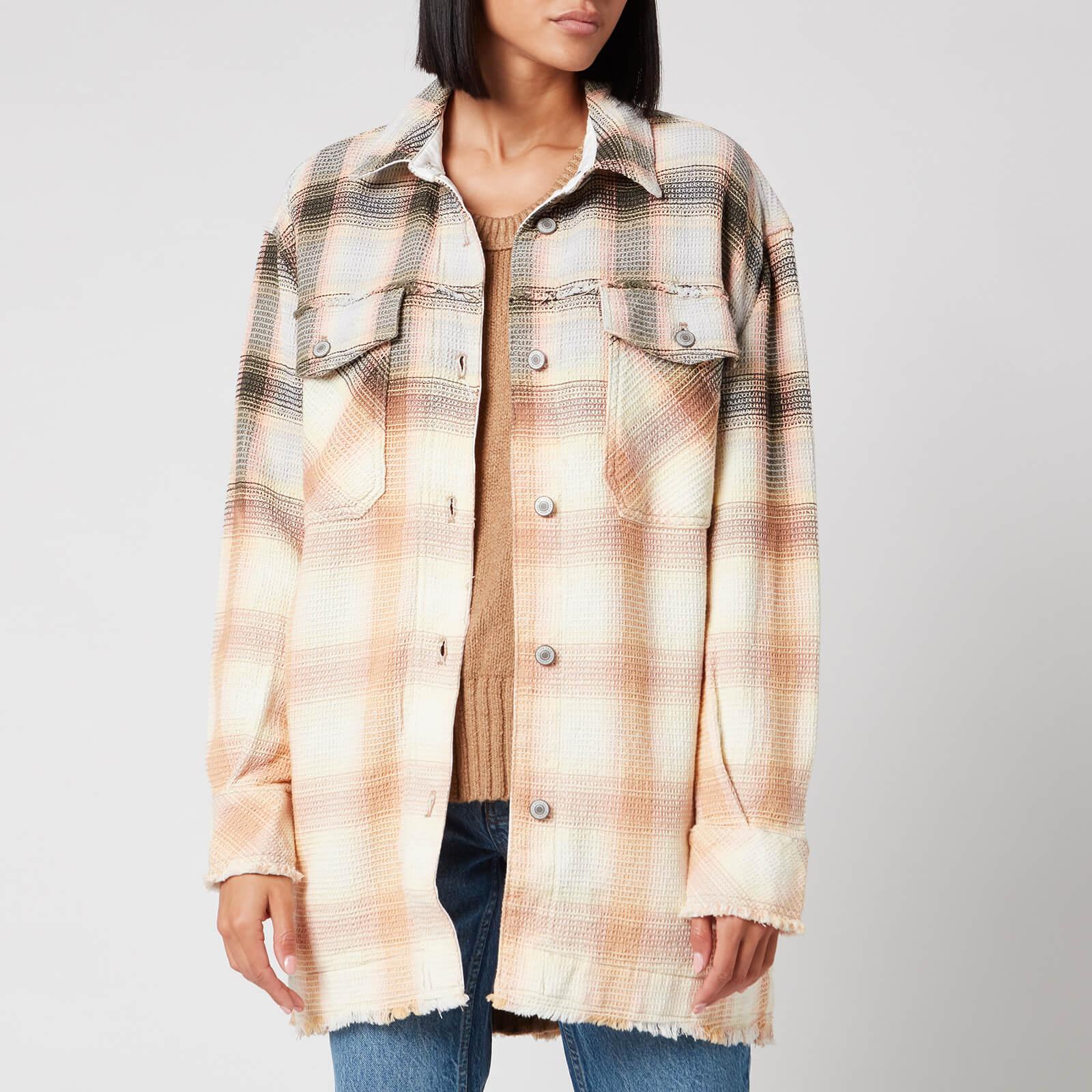 Free People Anneli Plaid Shirt Jacket 