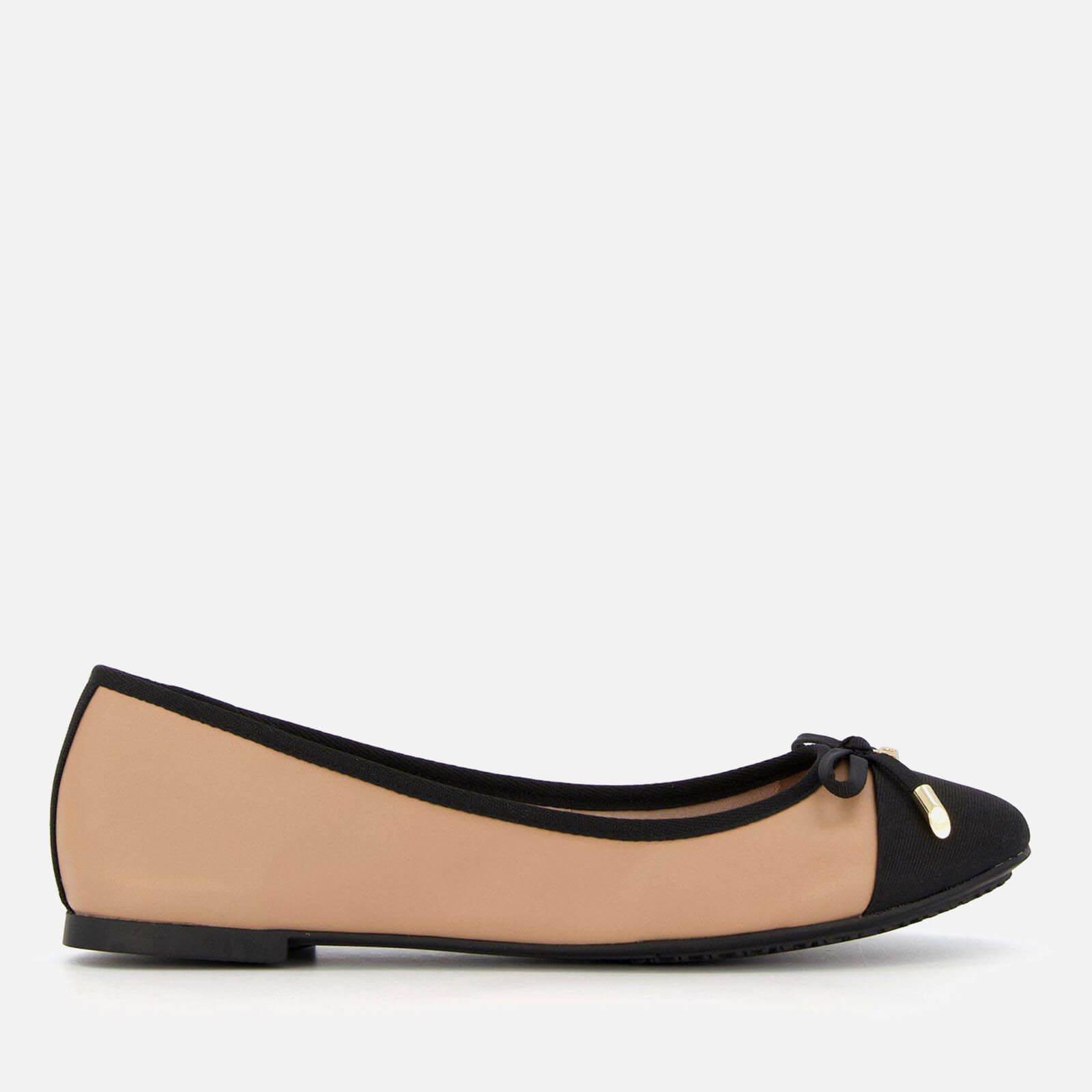 Dune Hartlyn Leather Ballet Flats in Brown Lyst