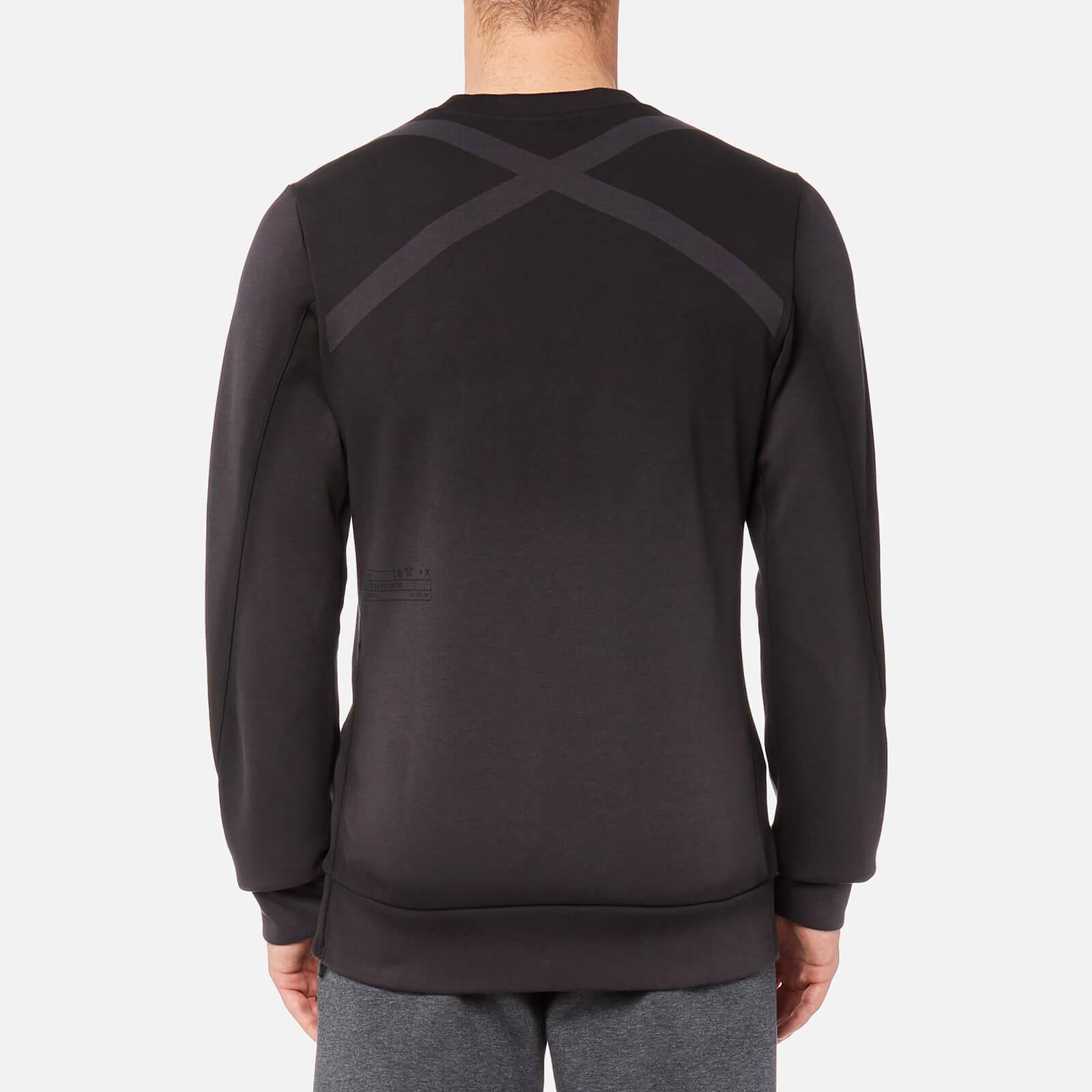 Download Reebok Cotton Crossfit Crew Neck Sweatshirt in Black for ...