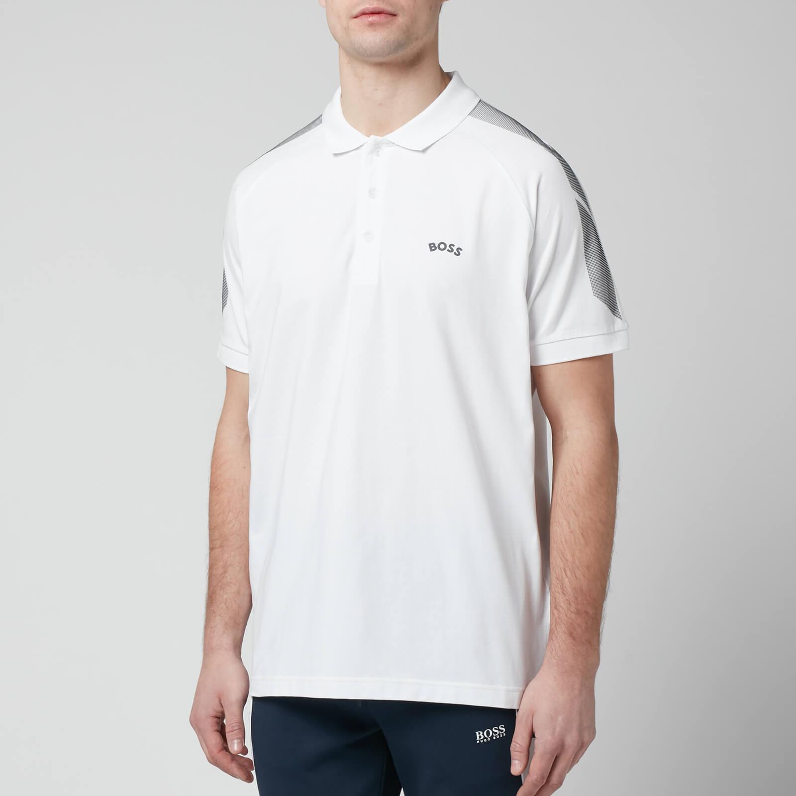 BOSS Green Paule Naps Polo Shirt in White for Men | Lyst Australia
