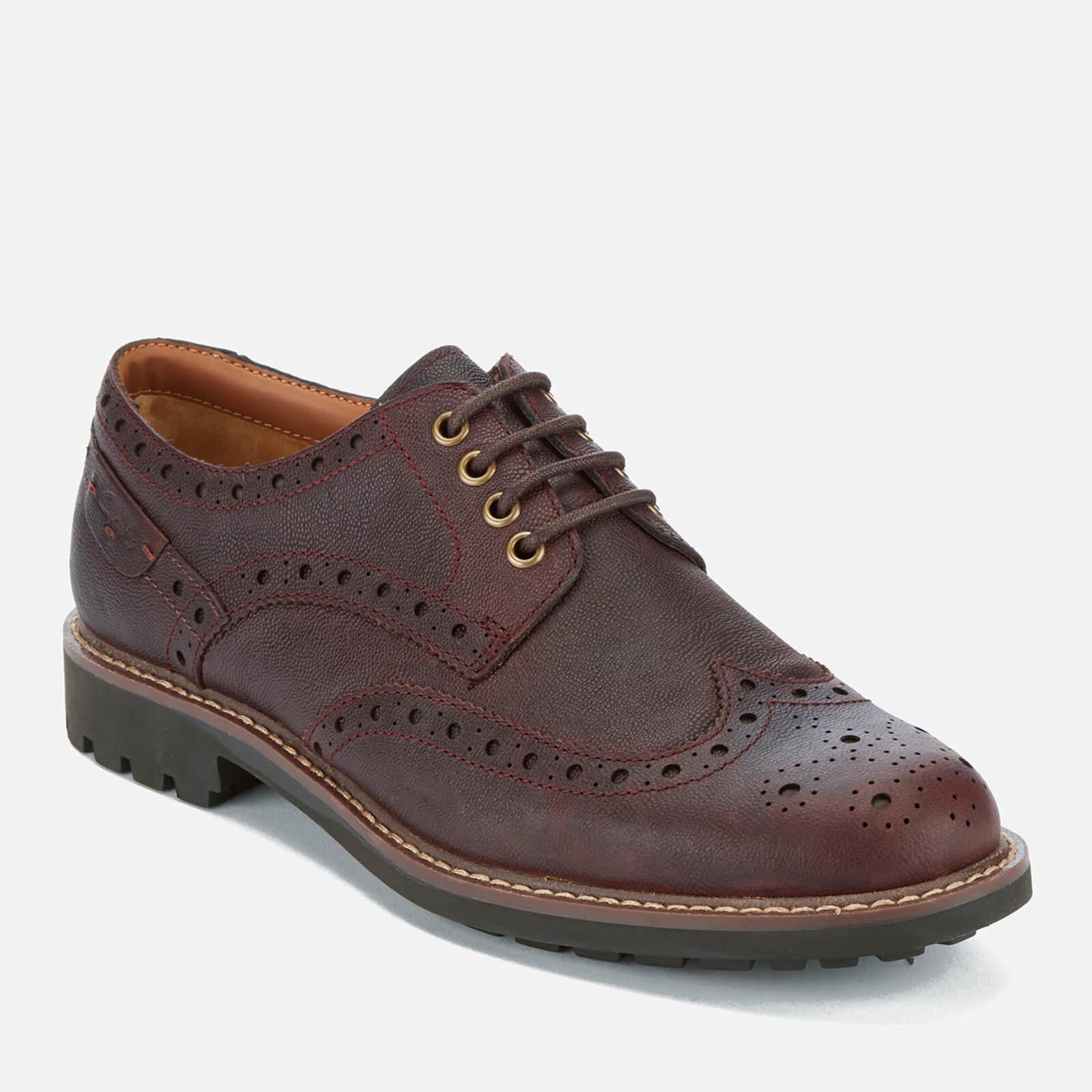 Clarks Leather Montacute Wing Brogues in Brown for Men - Lyst