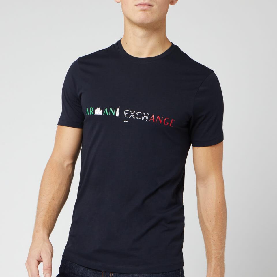 armani exchange t shirt blue