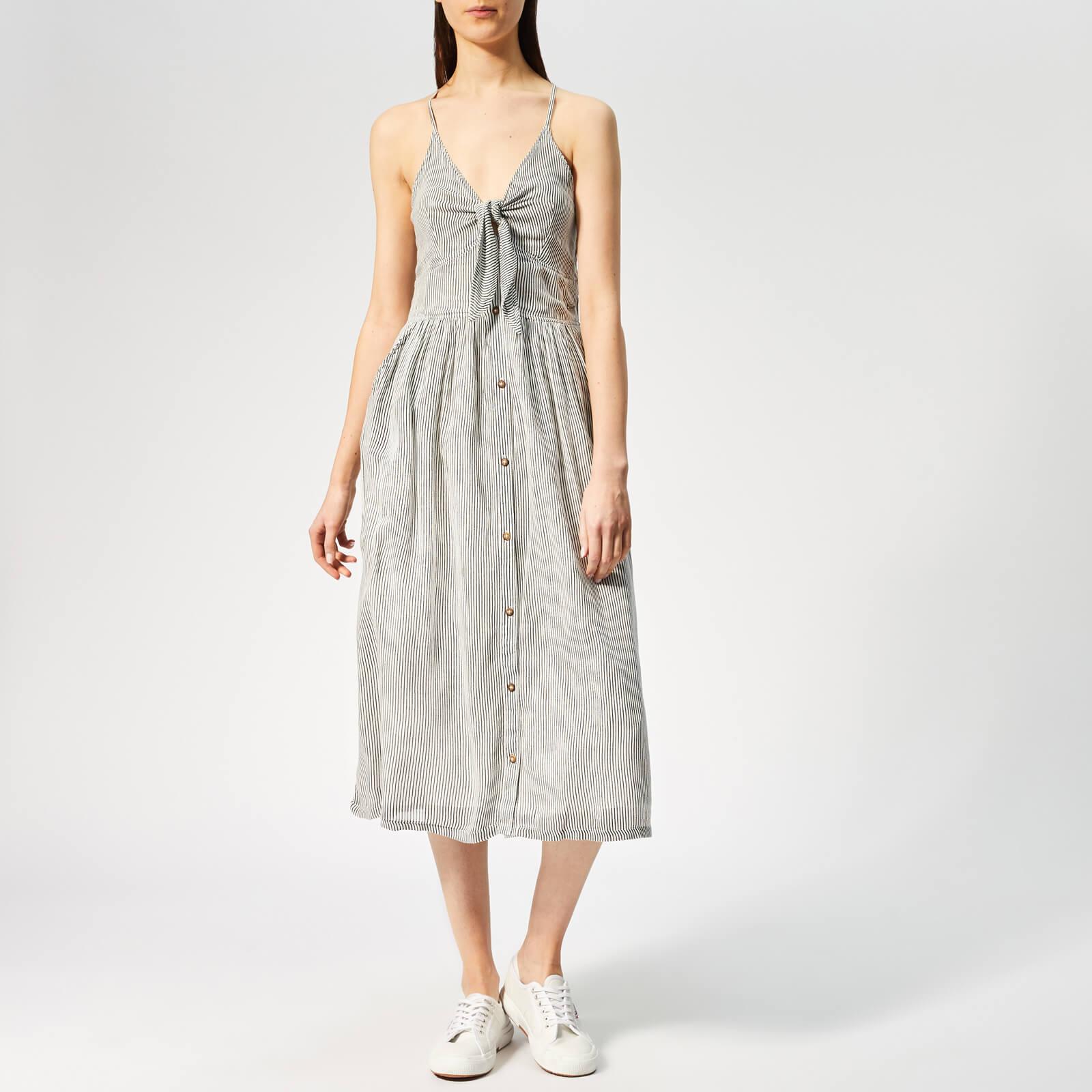 superdry stripe midi dress