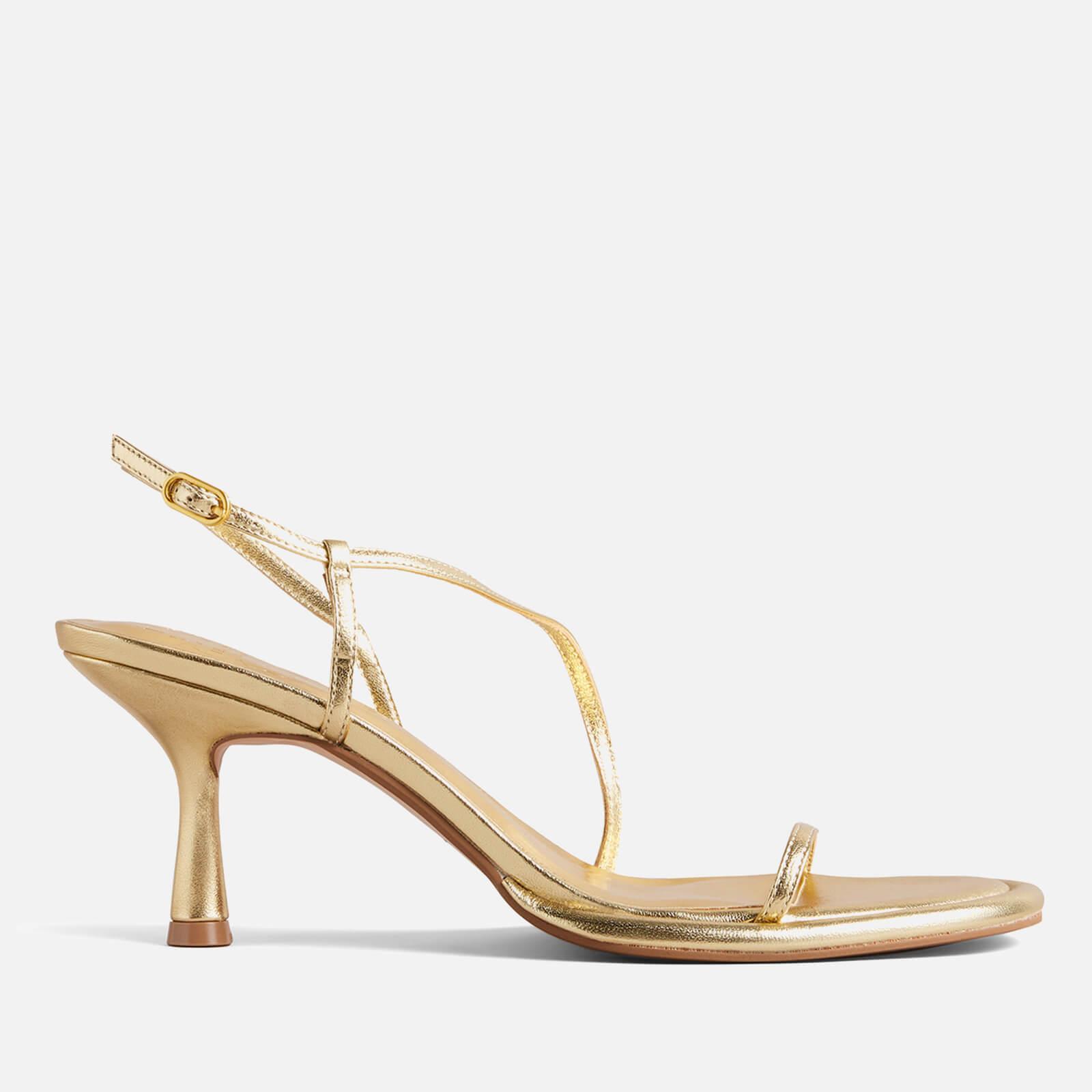 Ted Baker Myloh Mid Heeled Leather Sandals in White | Lyst