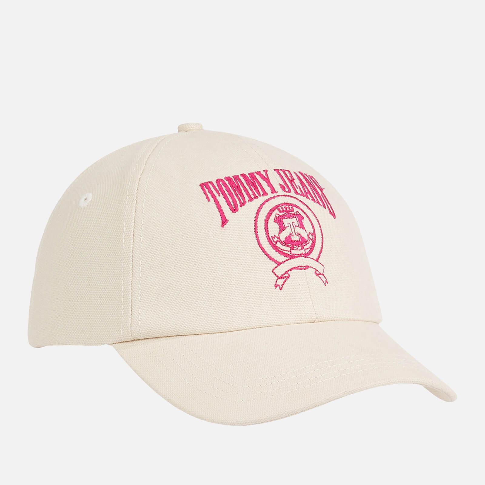 Tommy Hilfiger Logo-embroidered Cotton-canvas Baseball Cap in Pink | Lyst