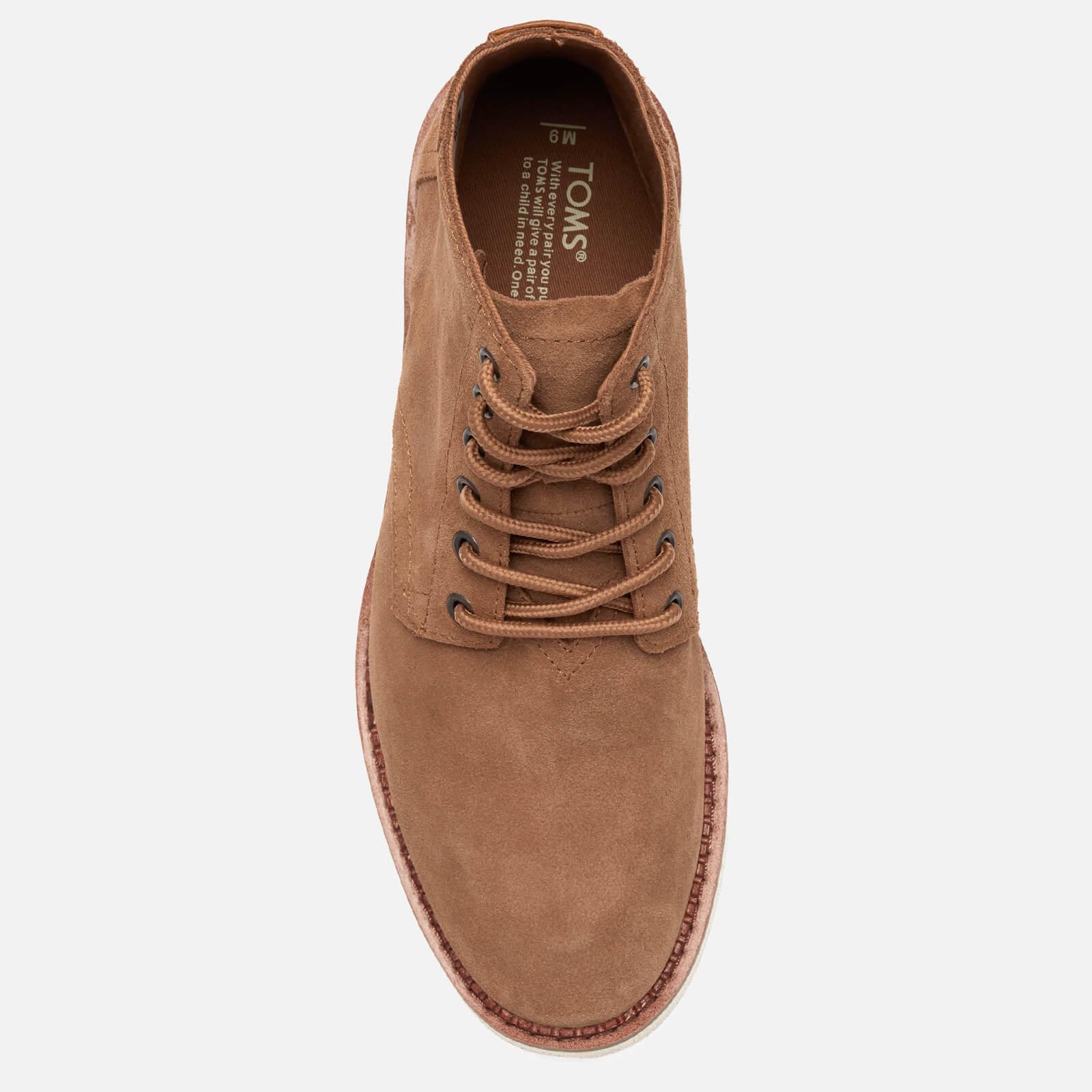 TOMS Porter Suede Lace Up Boots in Brown for Men - Lyst