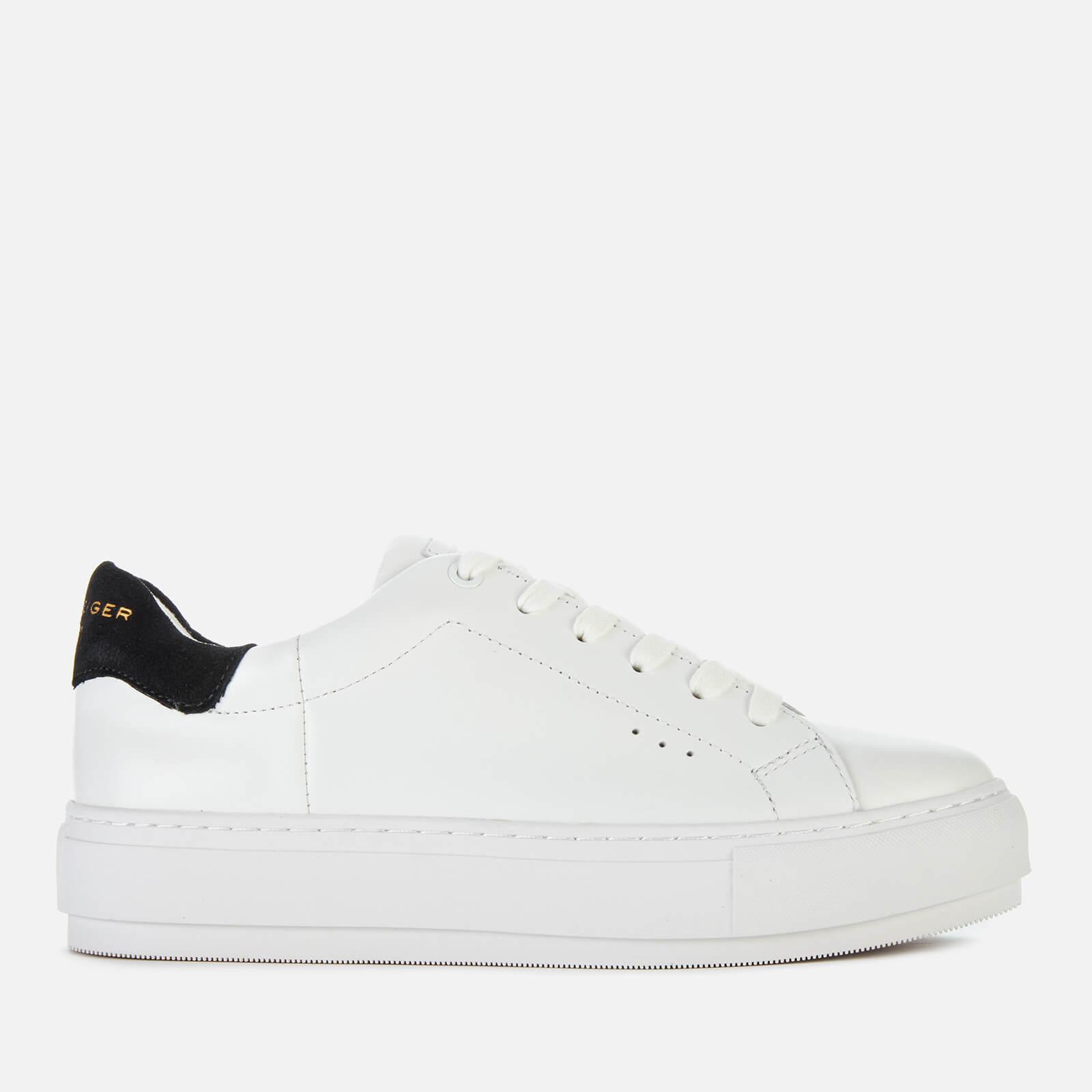 leather flatform trainers