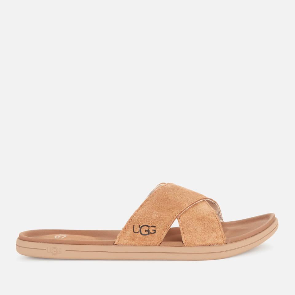 ugg tan brookside slide sandals