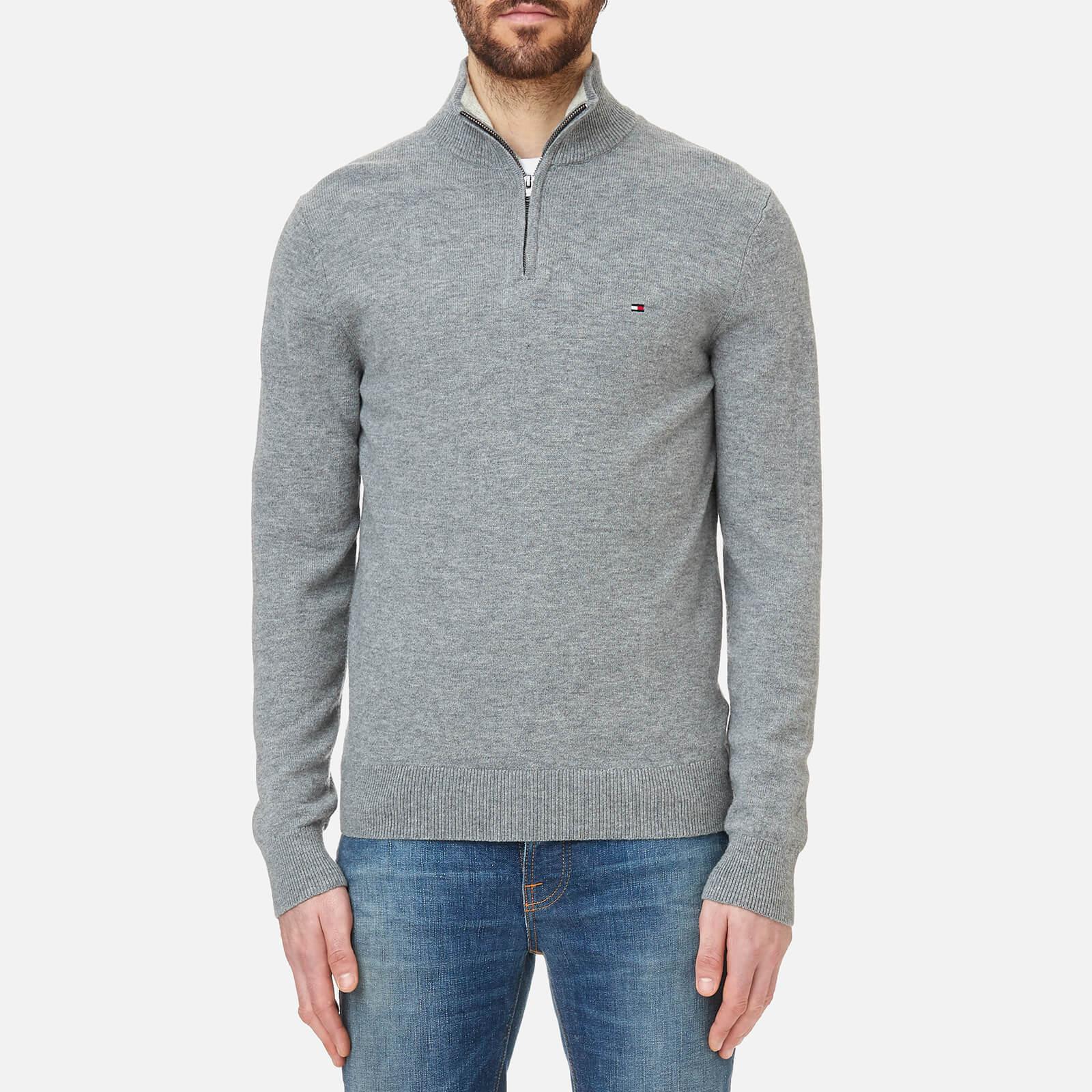 Tommy Hilfiger Liam Lambswool Half Zip Knitted Jumper in Grey (Gray) for  Men - Lyst