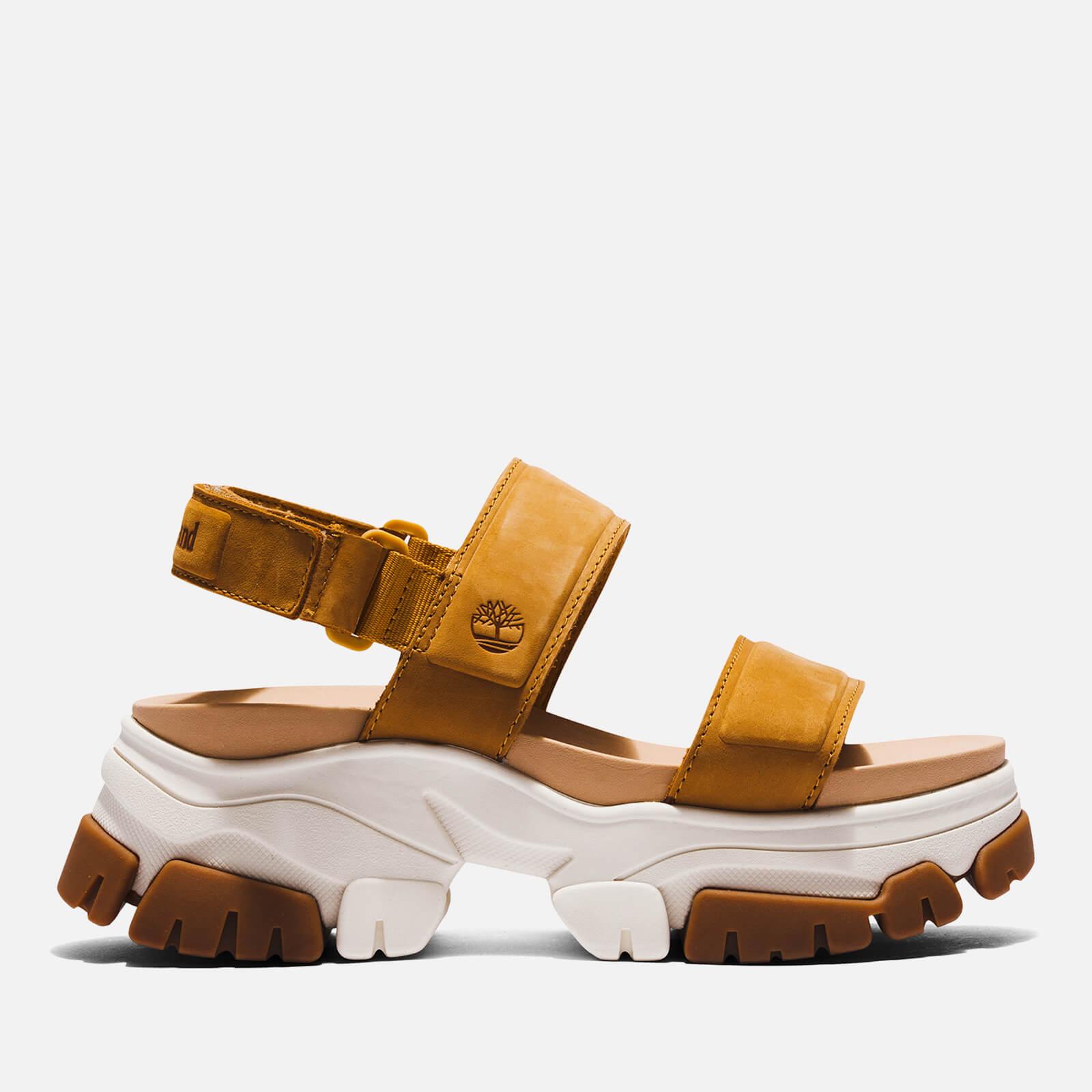 Timberland Adley Way Leather Chunky Sandals in Brown | Lyst