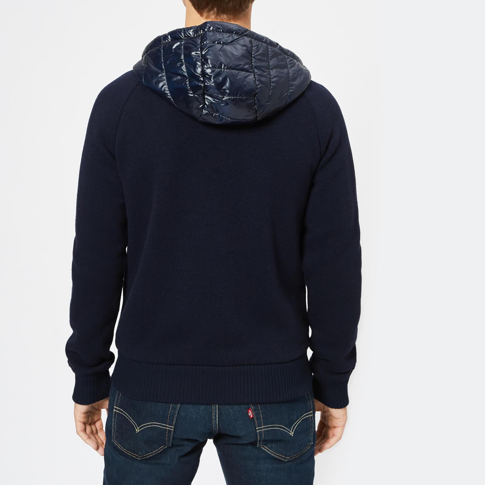 tommy hilfiger mixed media hooded zip through