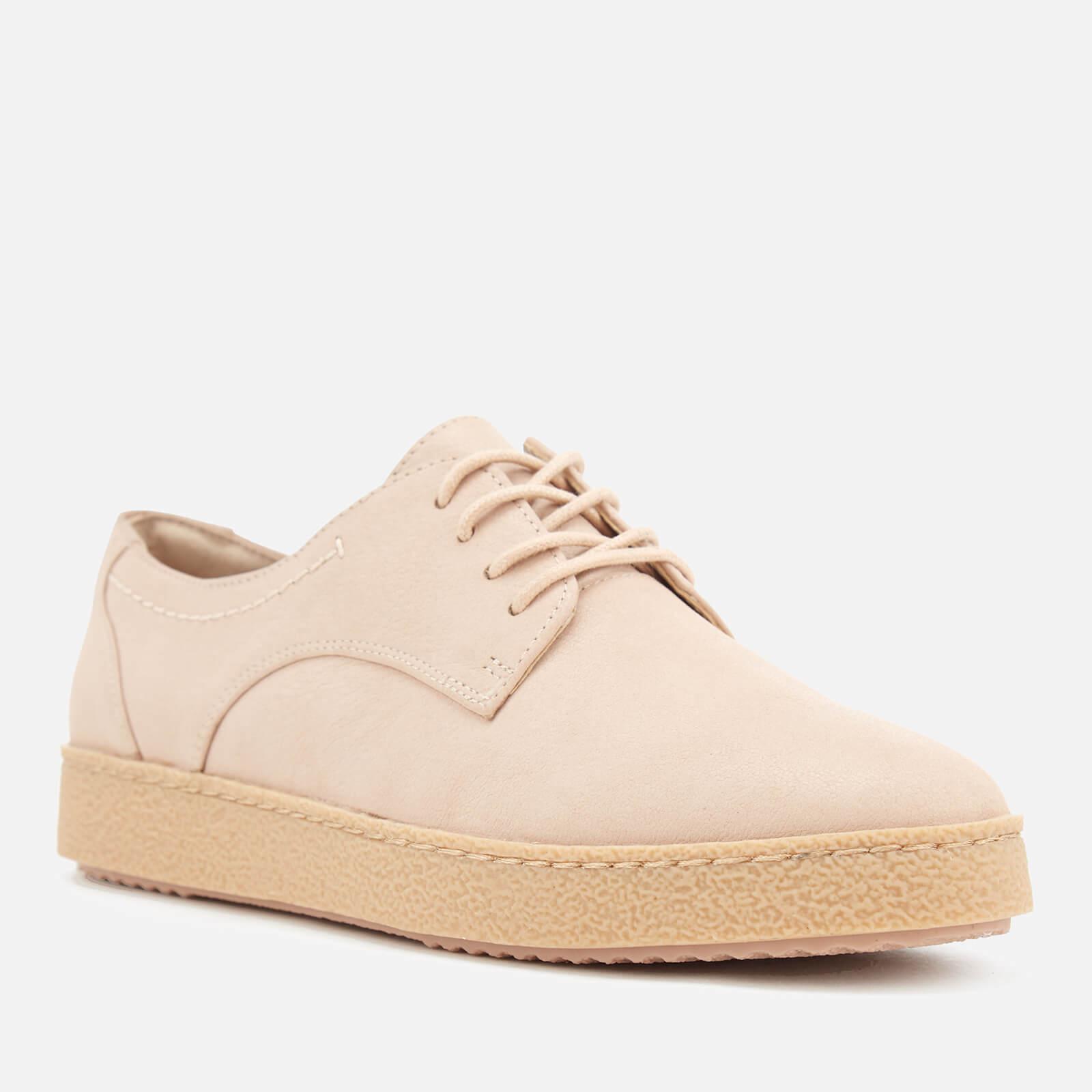 Clarks Lace Lillia Lola Nubuck Derby Shoes in Pink - Lyst