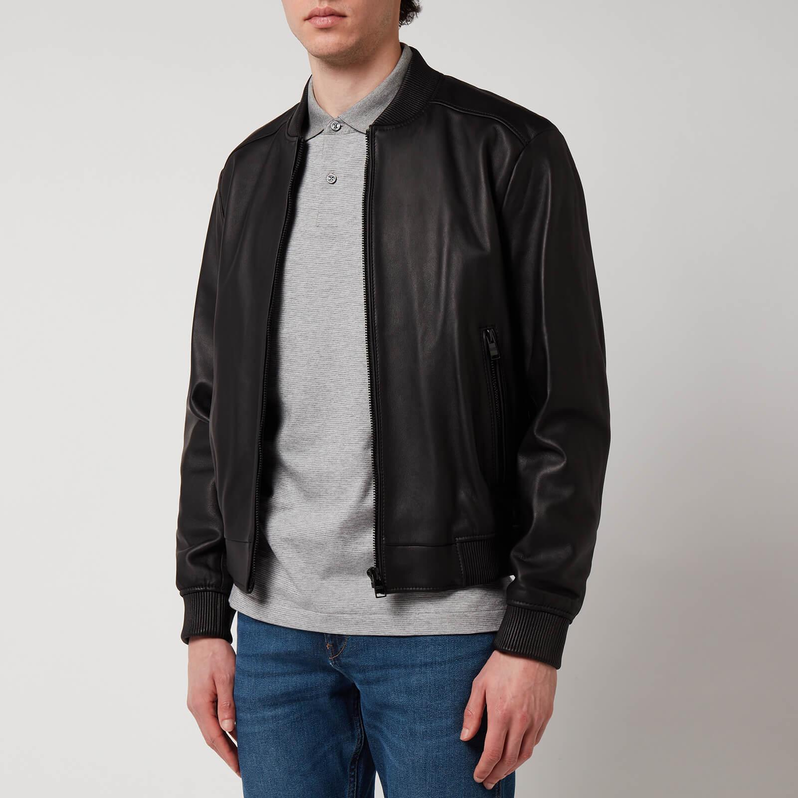BOSS by HUGO BOSS Smart Casual Malban Leather Jacket in Black for Men ...
