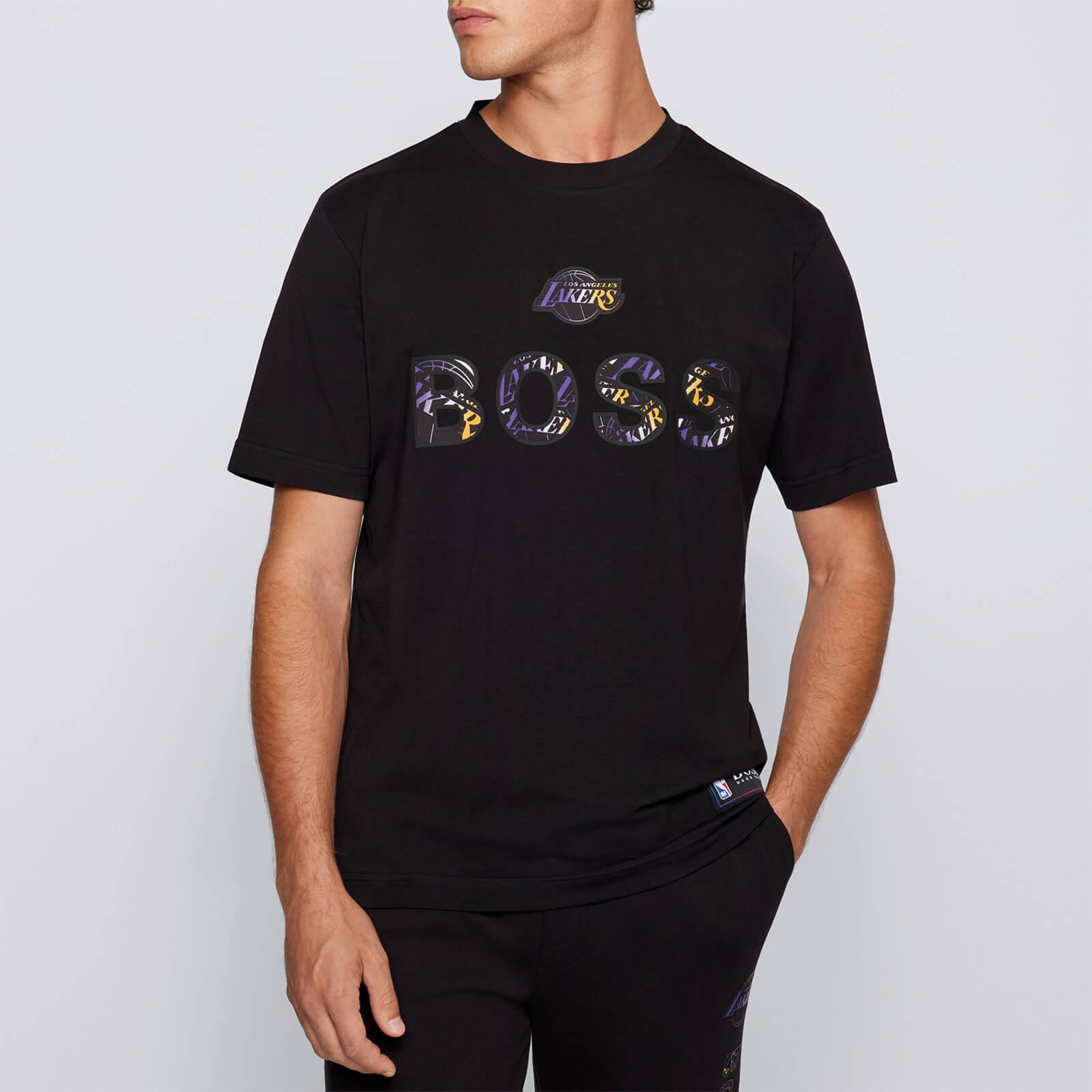 BOSS by HUGO BOSS X Nba Lakers Crewneck T-shirt in Black for Men | Lyst
