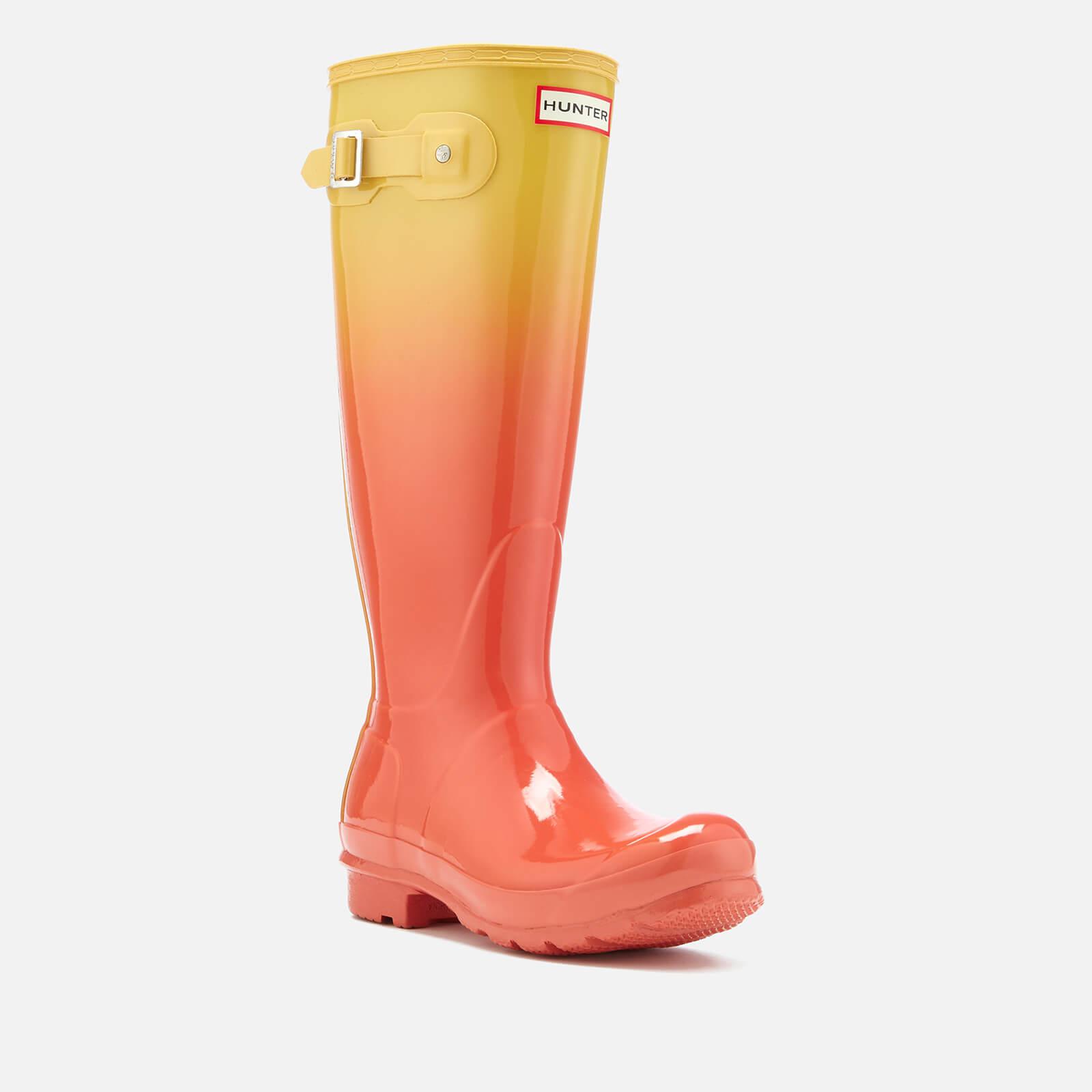 hunter orange wellies