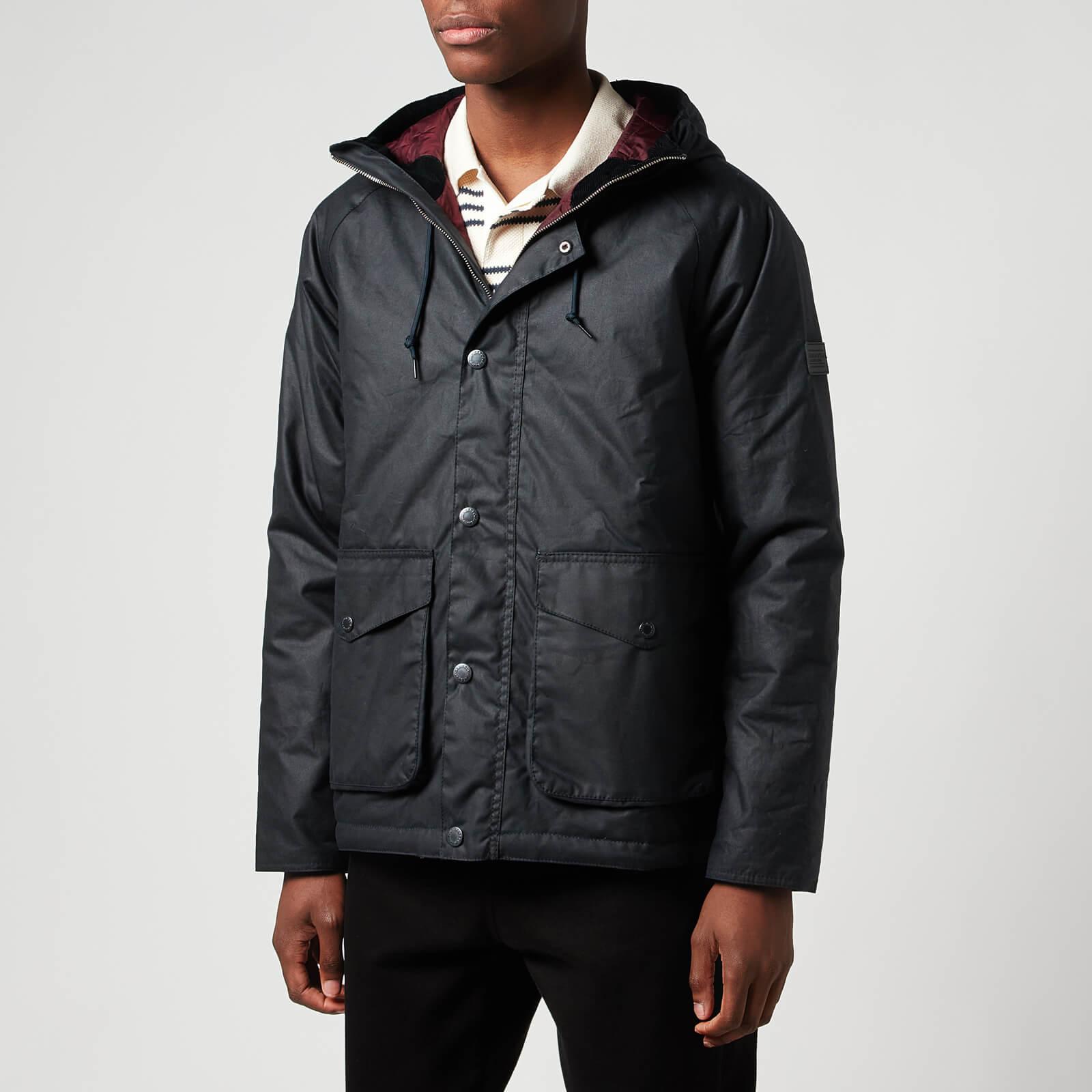Barbour Cotton 55 Degrees North Alpha Wax Jacket in Blue for Men | Lyst