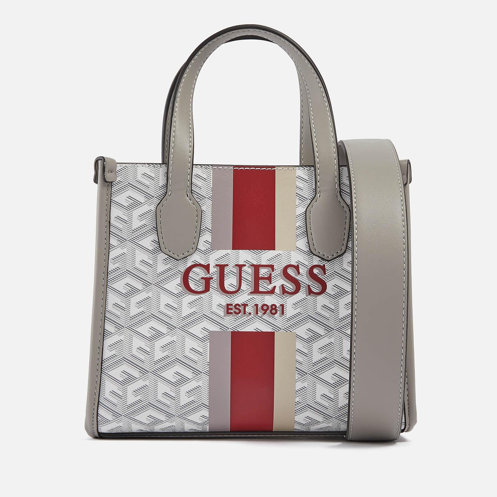Guess Silvana Mini Faux Leather Bag in Gray | Lyst
