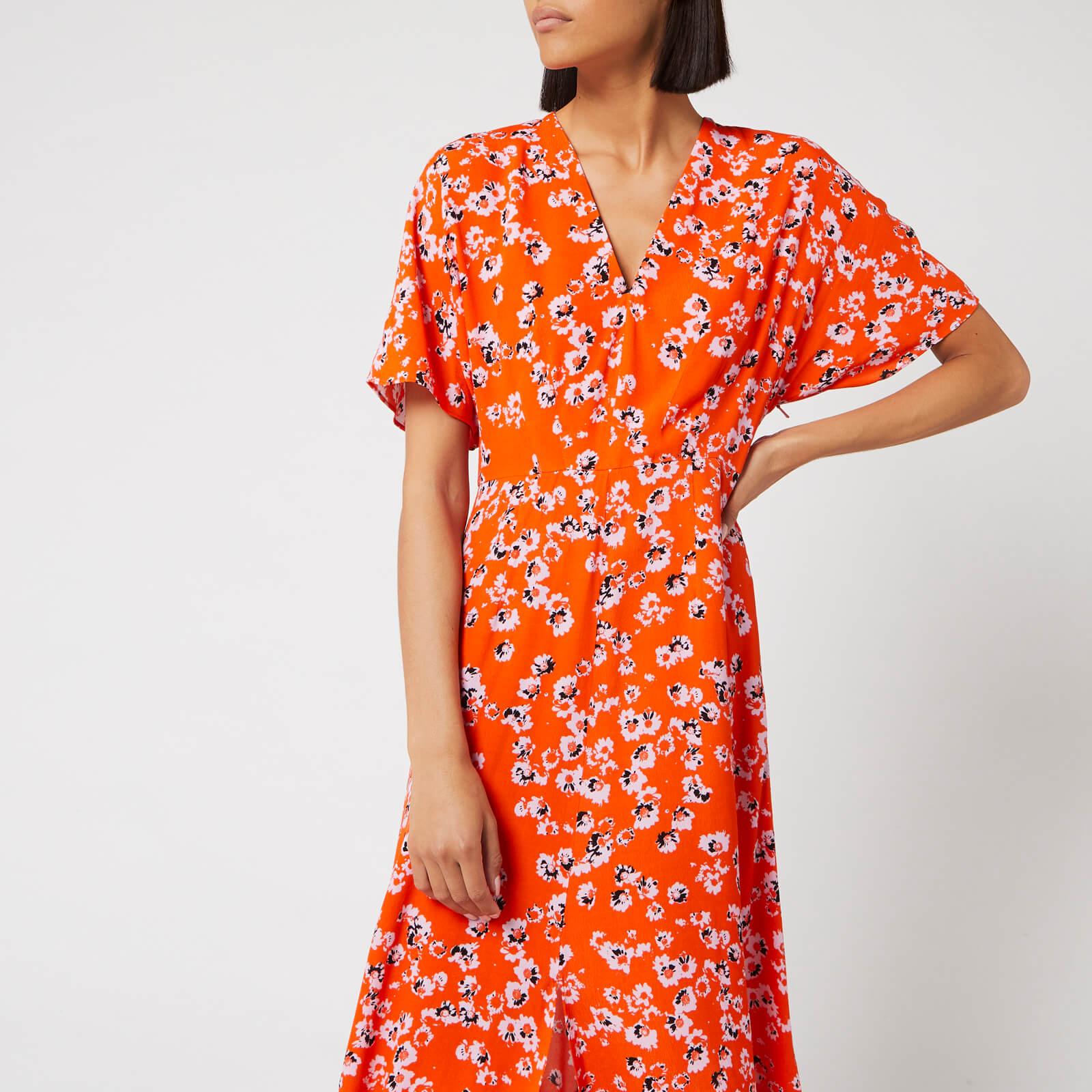 whistles python print midi dress