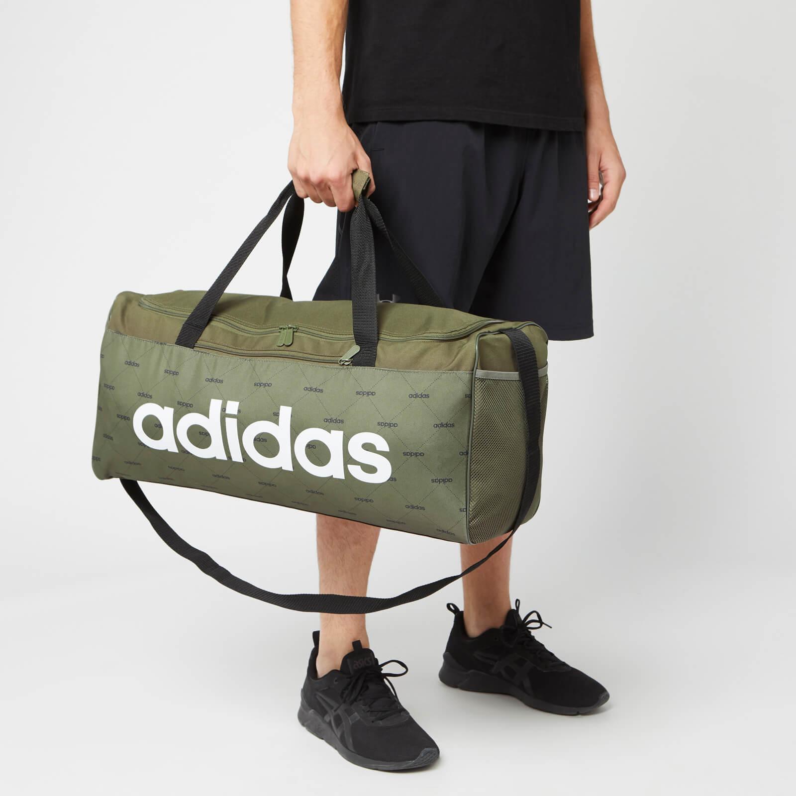 adidas Synthetic Linear Duffle Bag in Green - Lyst