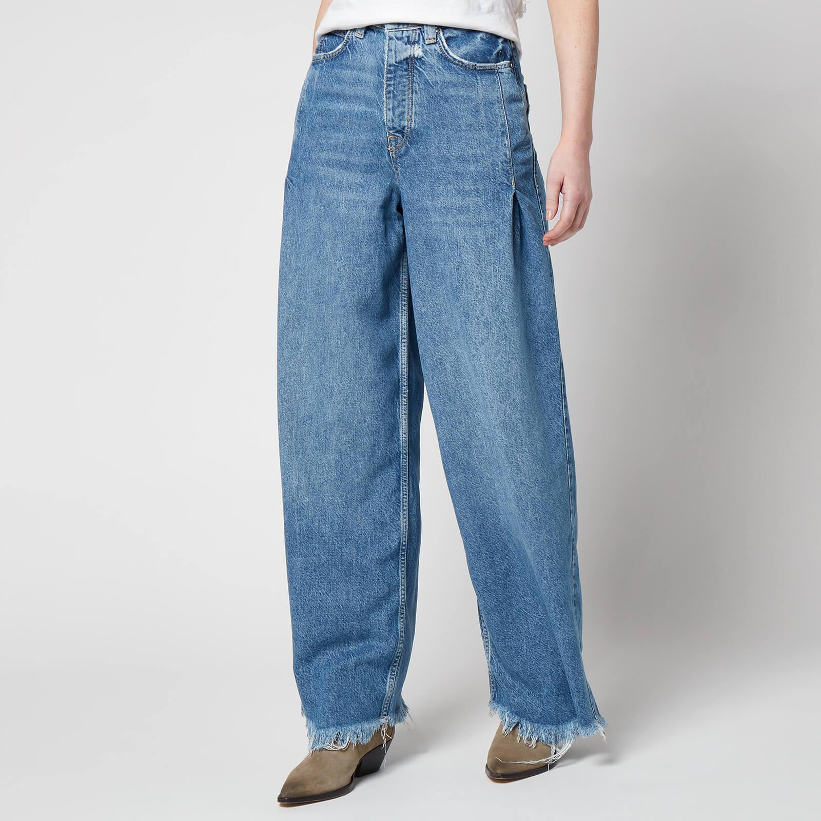 Free People Old West Slouchy Jeans in Blue | Lyst