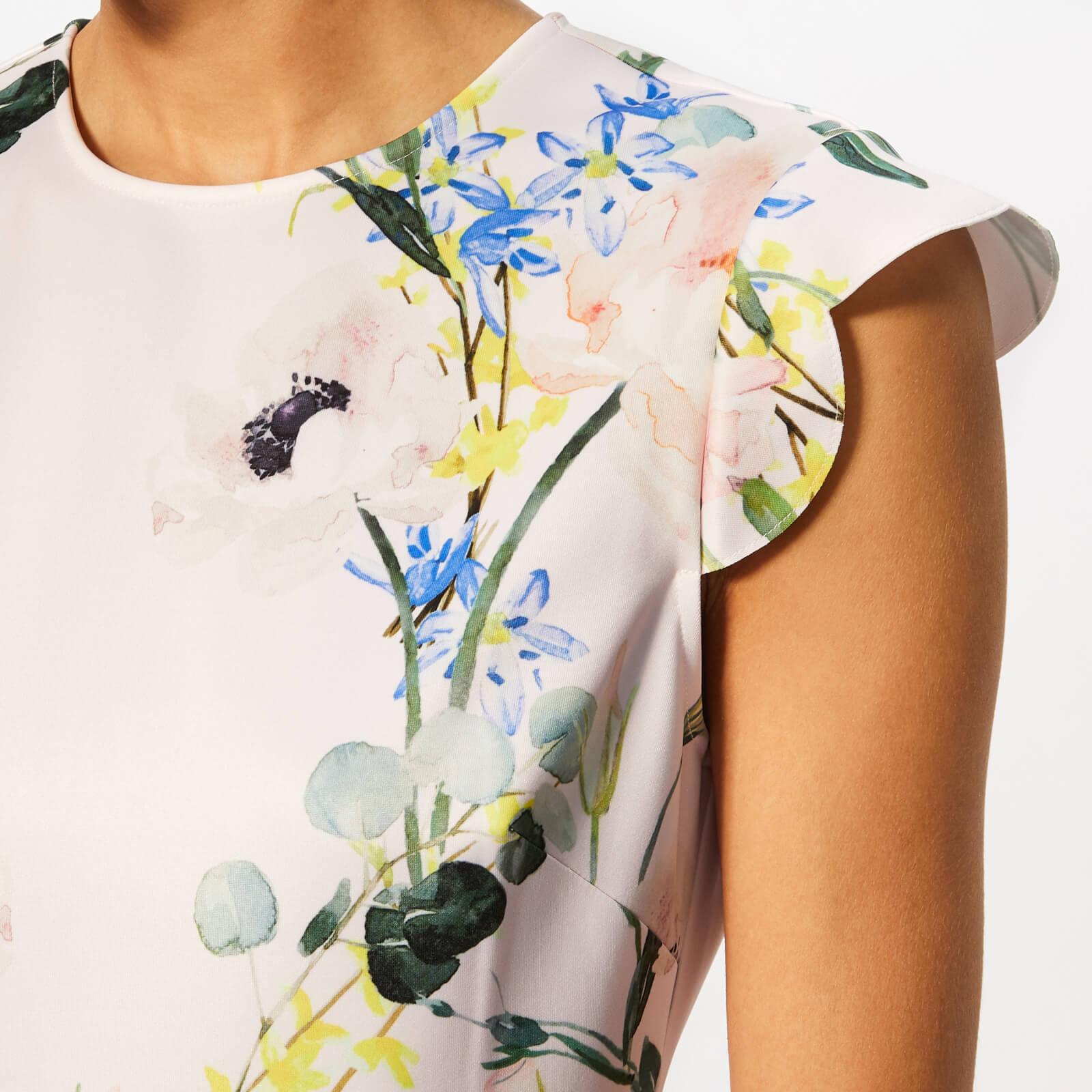 karsali elegance scallop skater dress