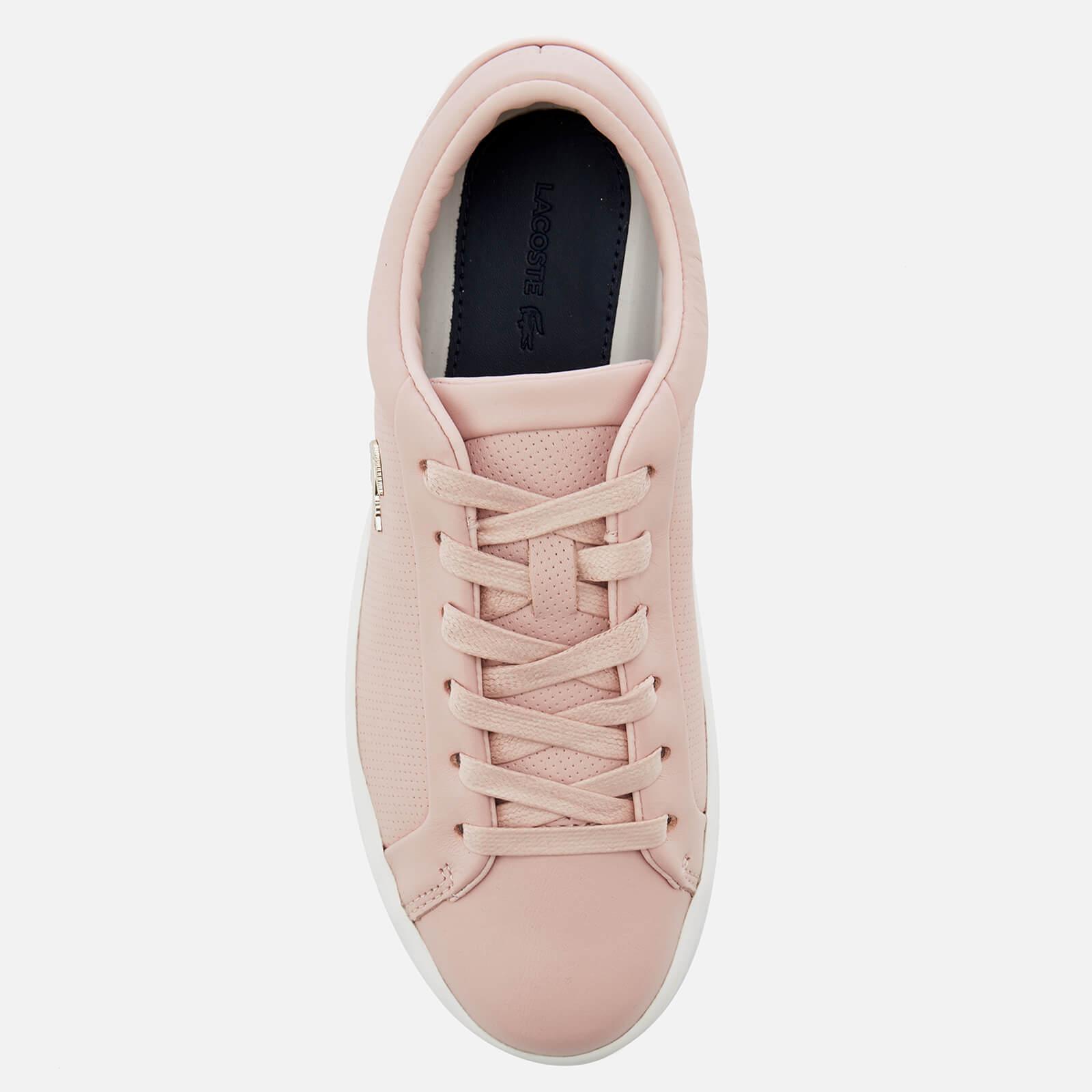 Lacoste Straightset 118 2 Leather Cupsole Trainers in Pink | Lyst Australia