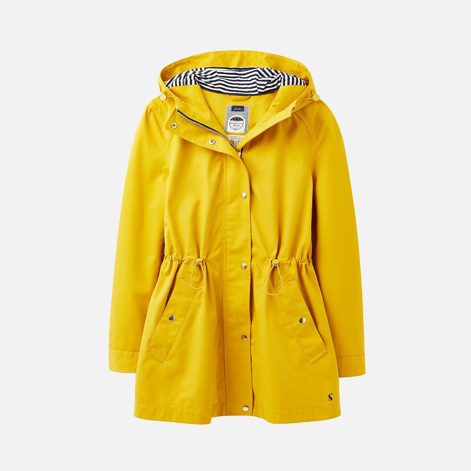 yellow waterproof parka