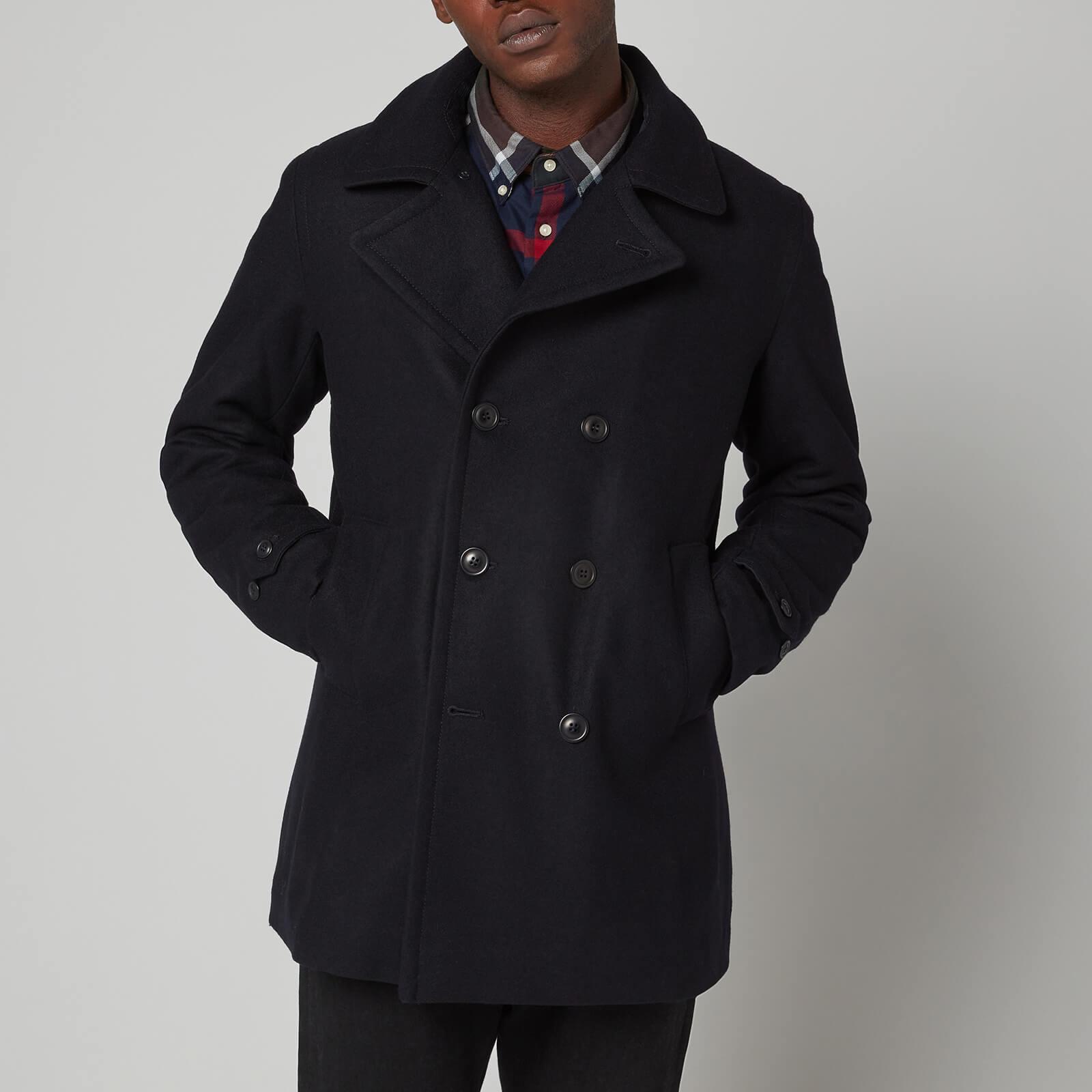 Barbour Denbigh Wool Peacoat in Blue for Men | Lyst UK