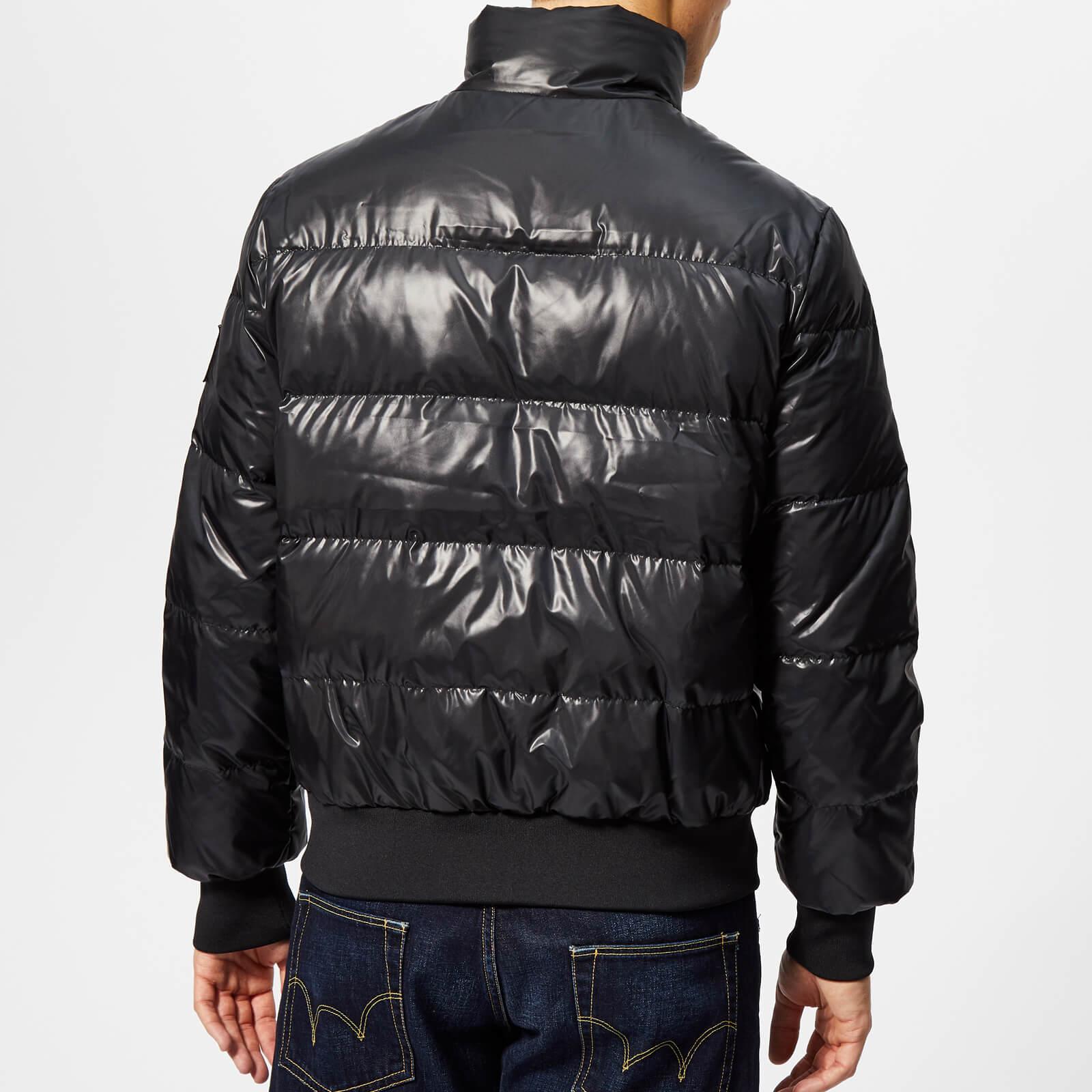 Calvin Klein Denim Puffer Down Jacket in Black for Men - Lyst